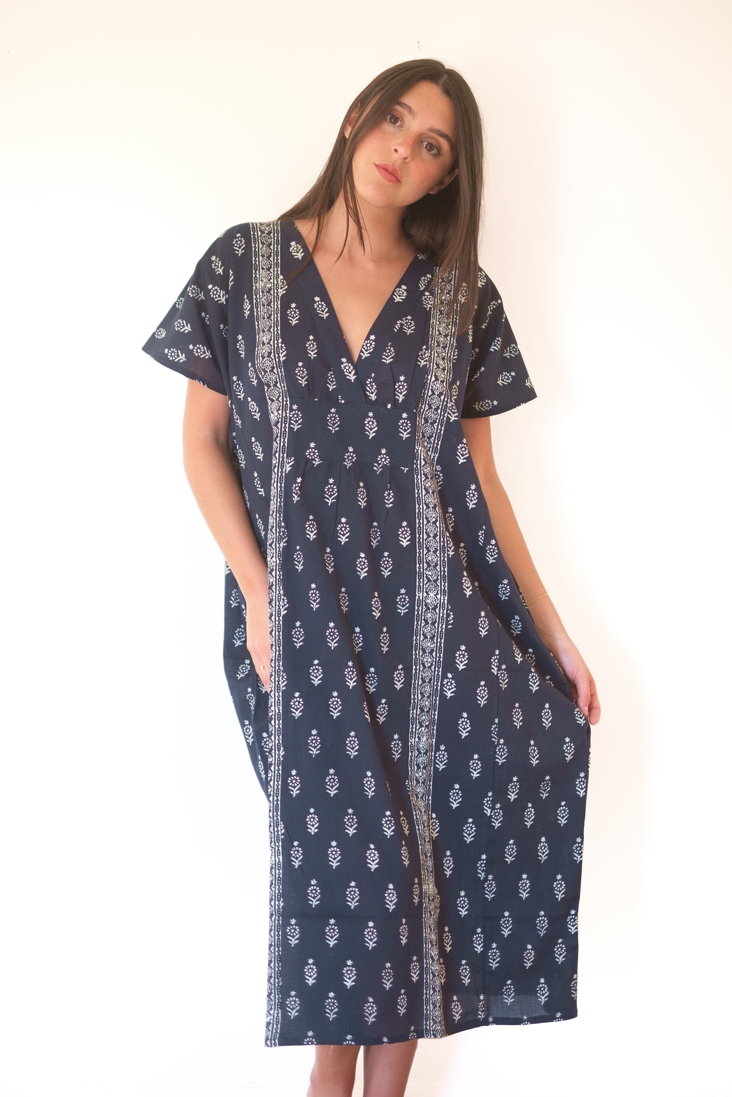 Emerson Fry Francina Caftan - Marguerite Blue