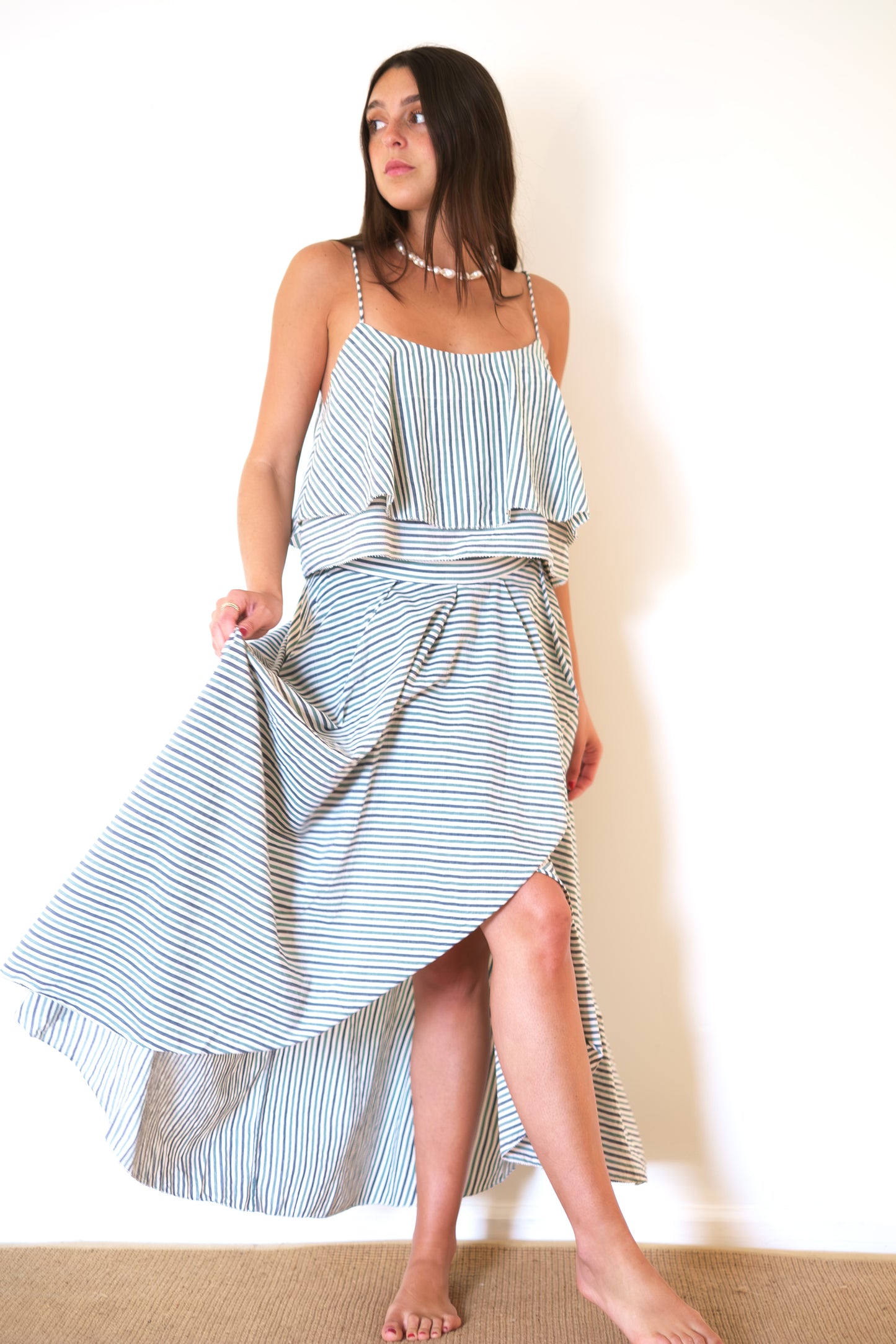 MIRTH Singapore Skirt - Dune Stripe