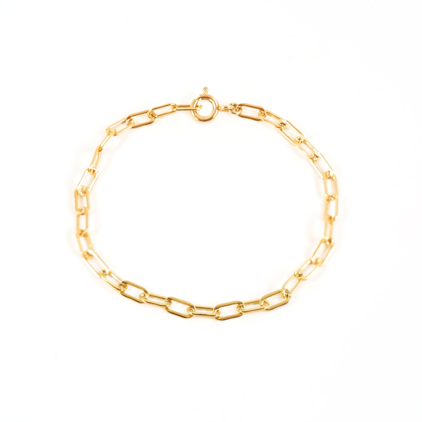 Paperclip Charm Chain Bracelet