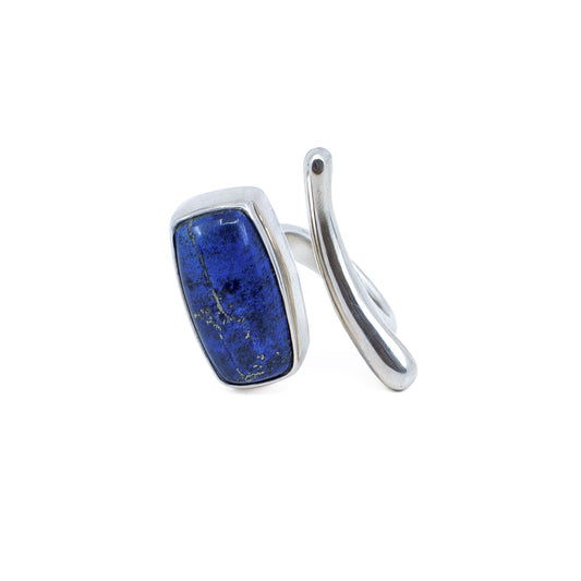 BORA Sterling Silver Ring with Lapis