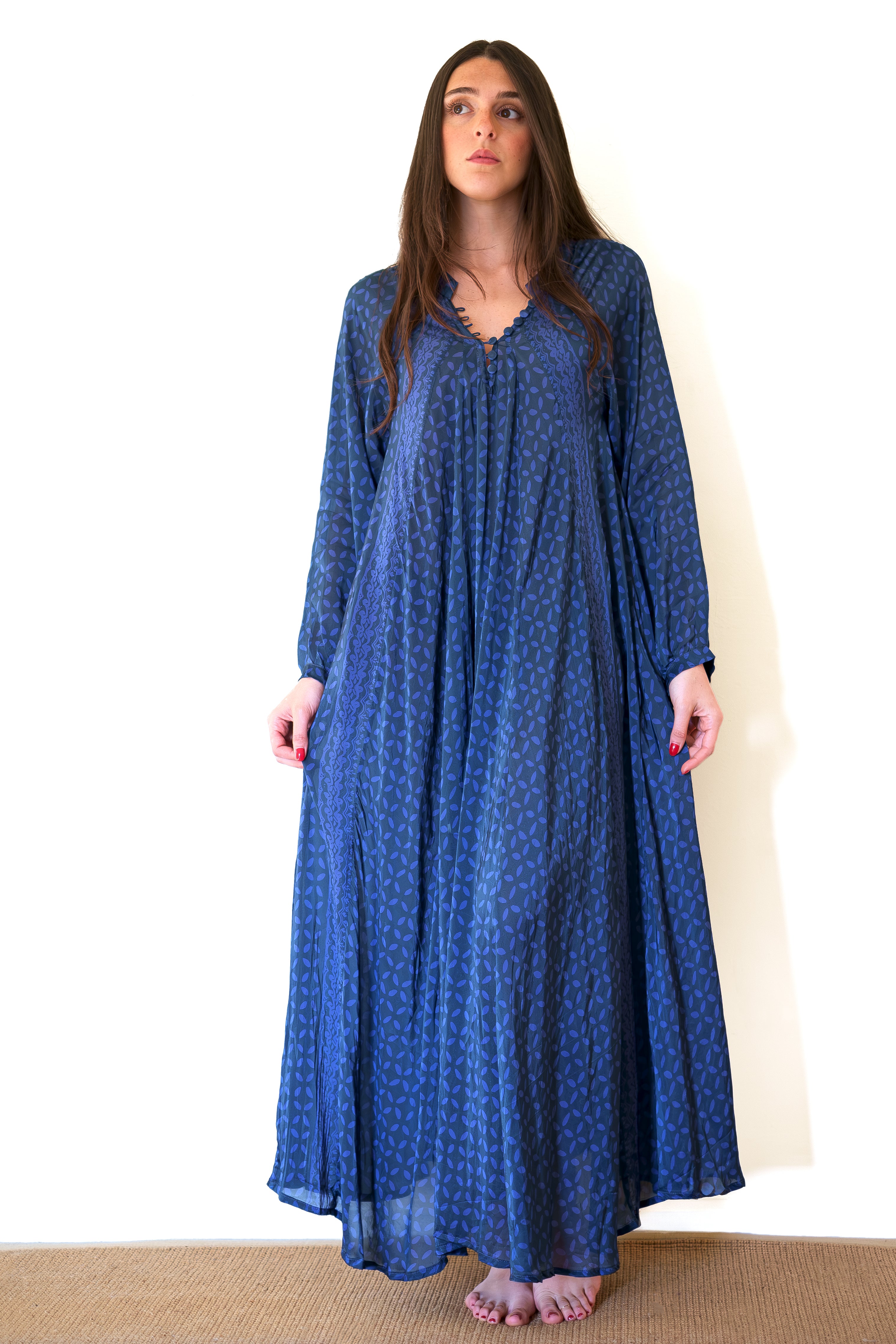 Natalie Martin Fiore Maxi Dress - Sand Dollar Ocean – GOLDBUG