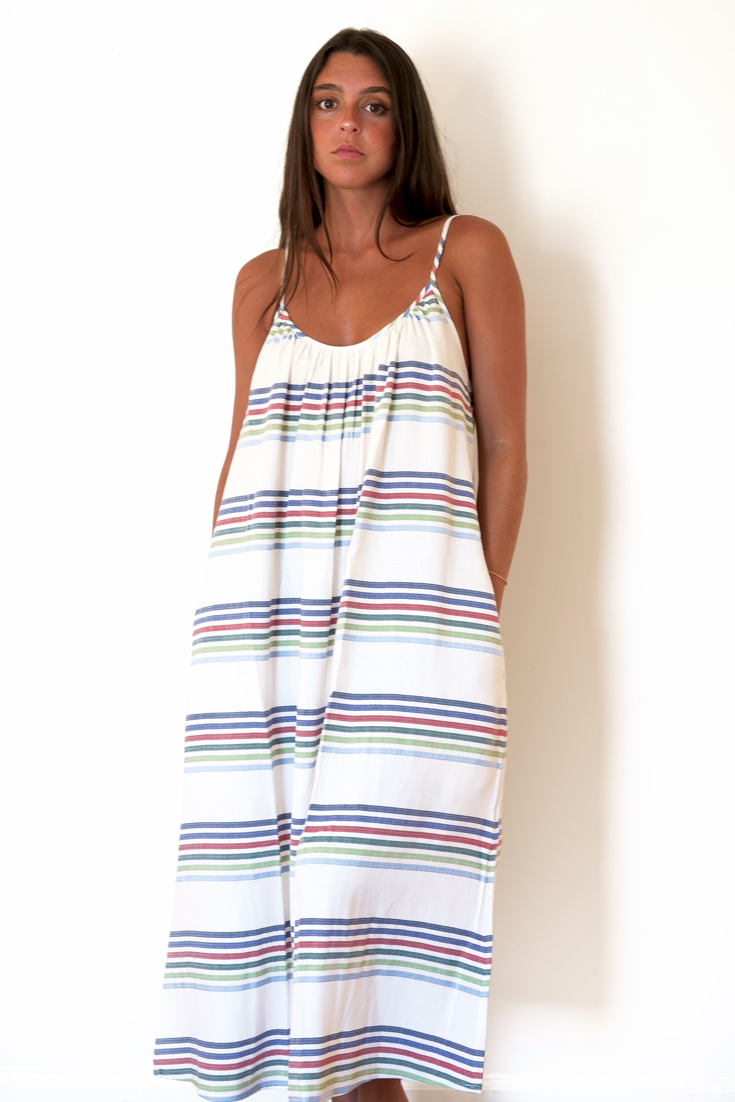 Untitled in Motion Ophelia Dress - Vela Stripe