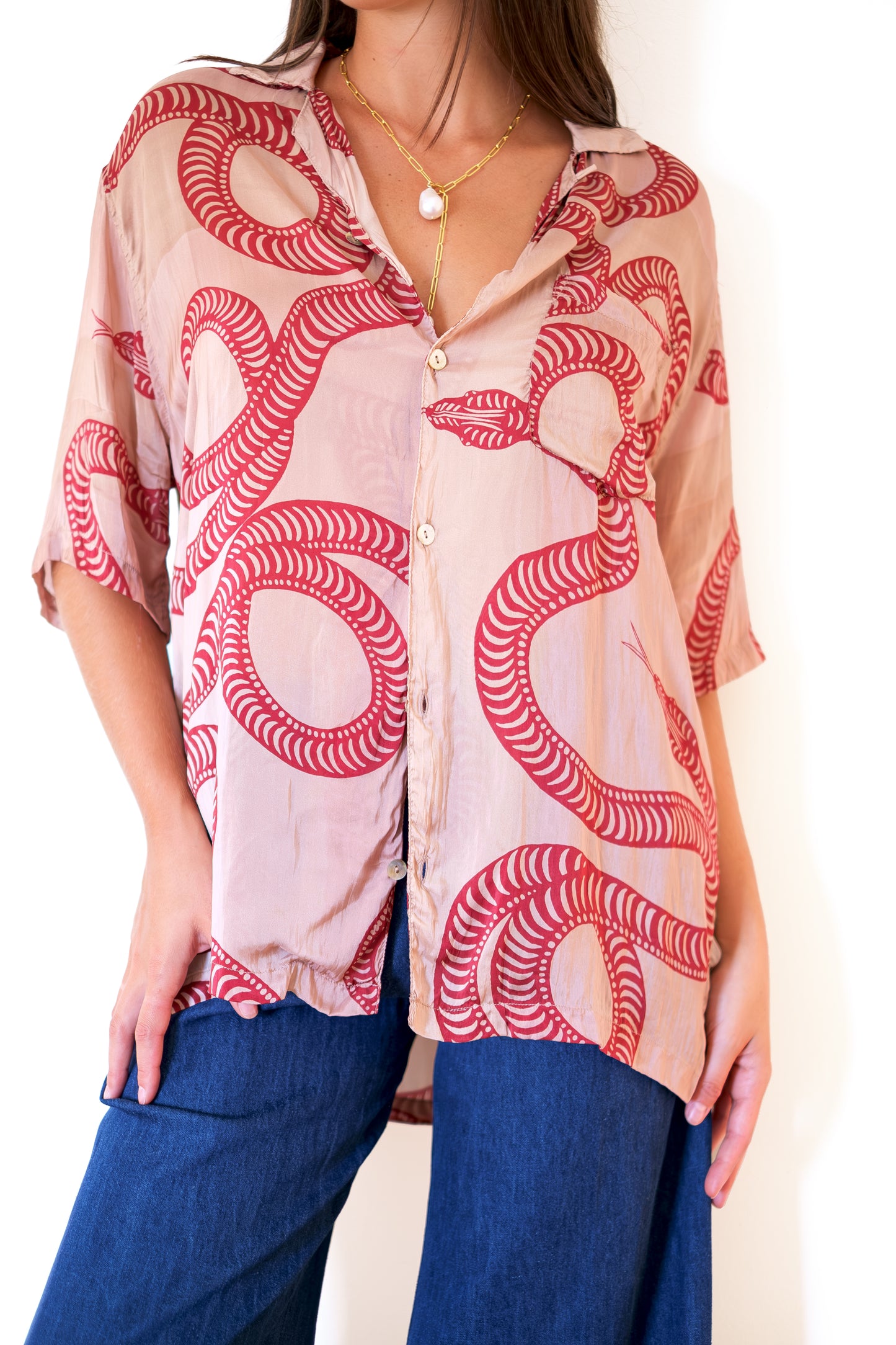 Natalie Martin Kevin Shirt - Ament Snake Bone