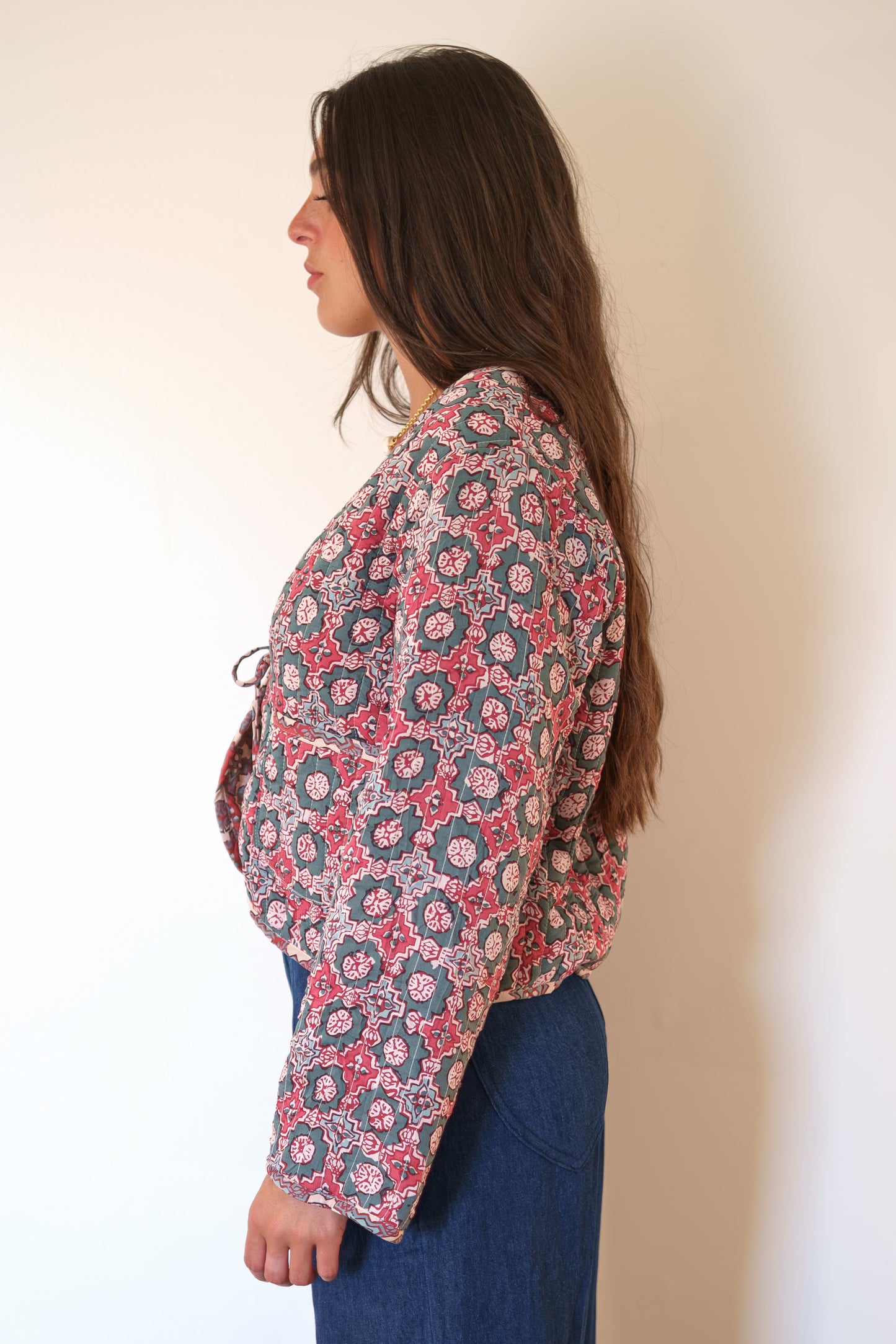 Natalie Martin Saskia Jacket - Spanish Tile Combo