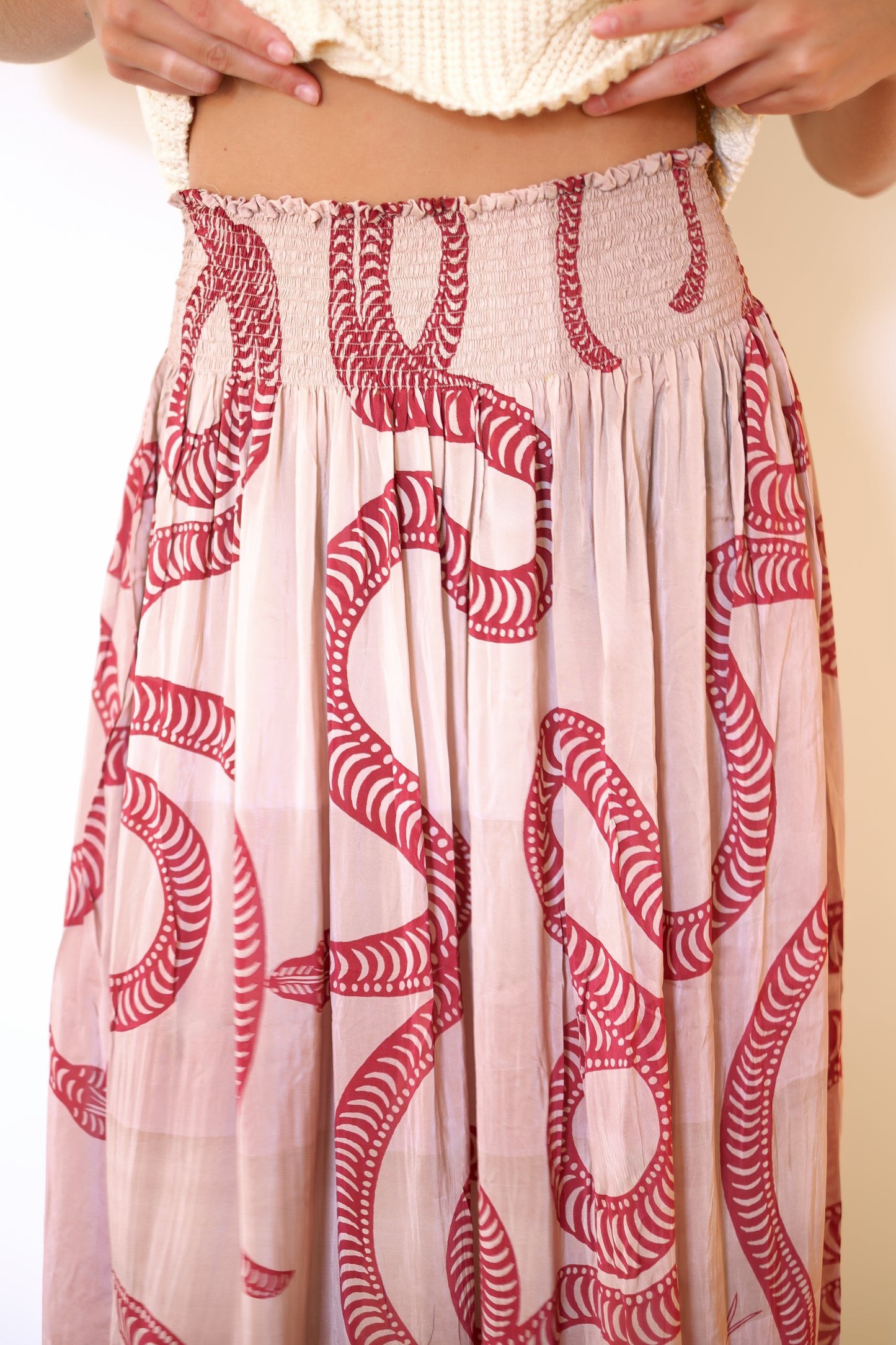 Natalie Martin Bella Skirt - Ament Snake Bone