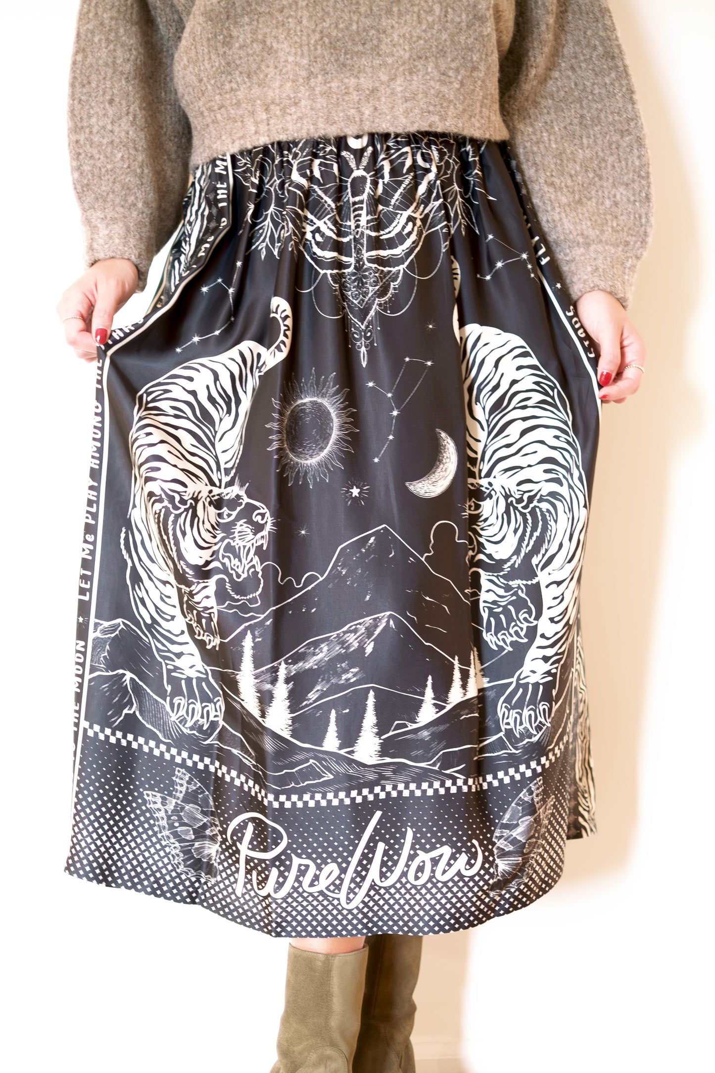 ME369 Vanessa Skirt - Black Magic