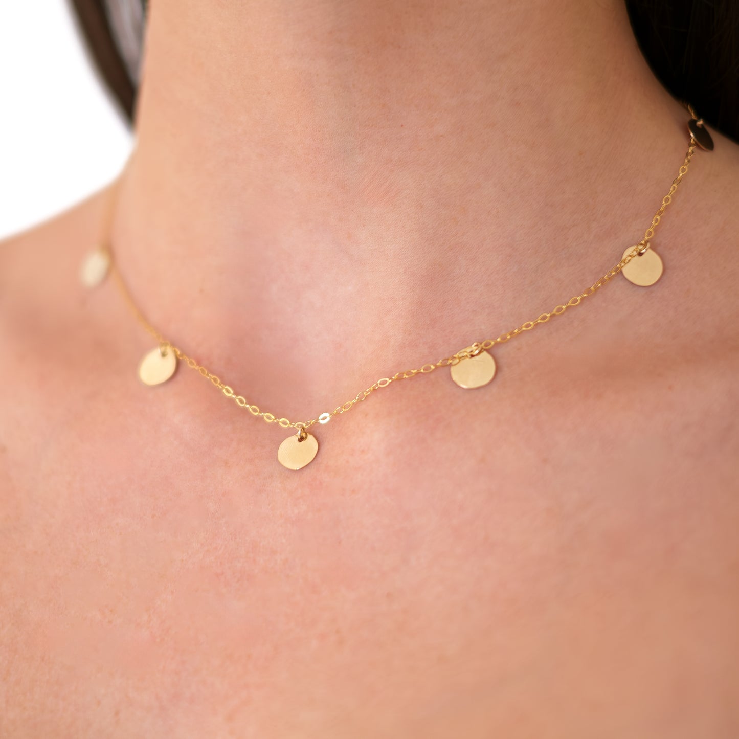 Tiny Disc Necklace