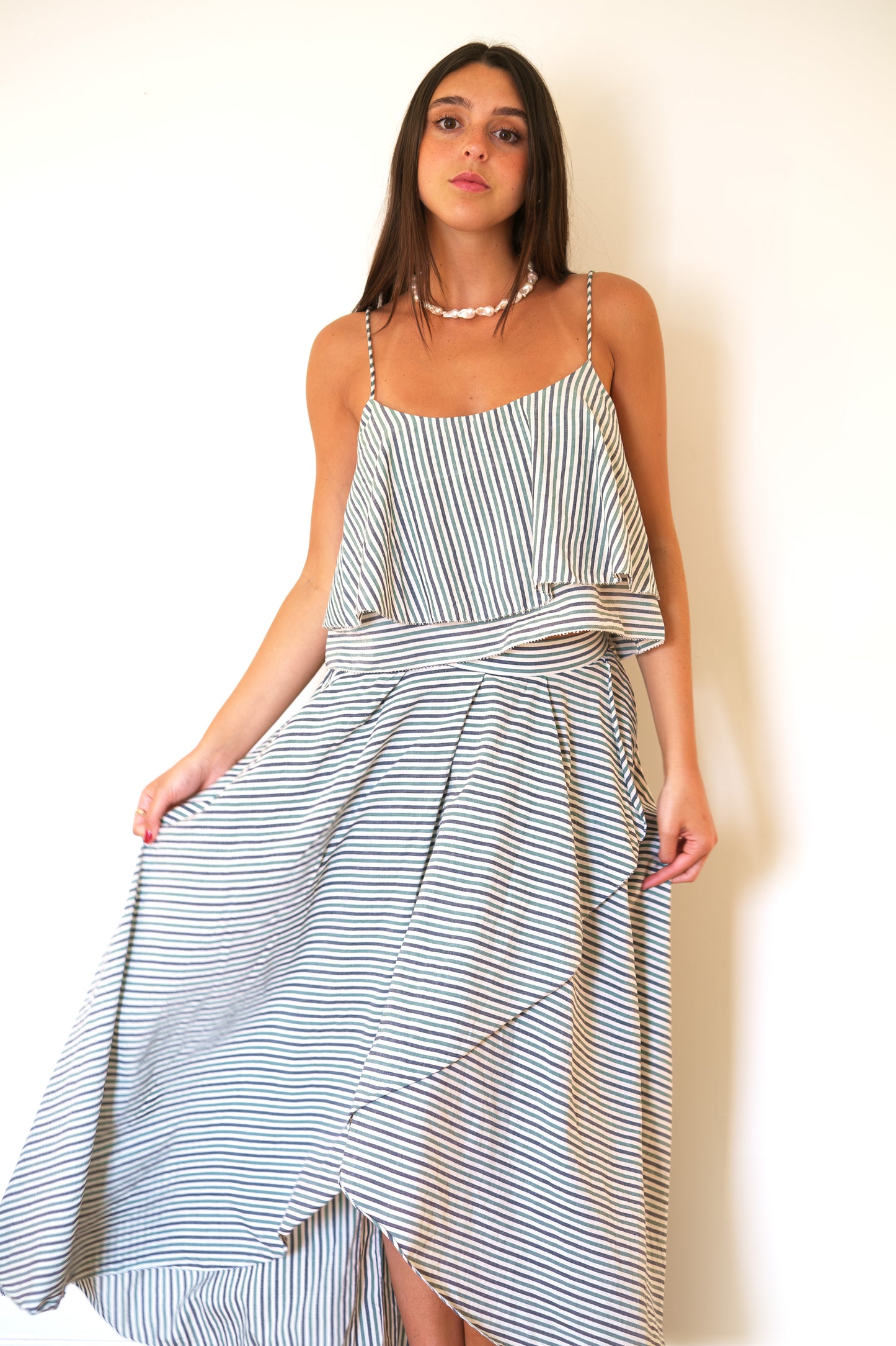 MIRTH Singapore Skirt - Dune Stripe