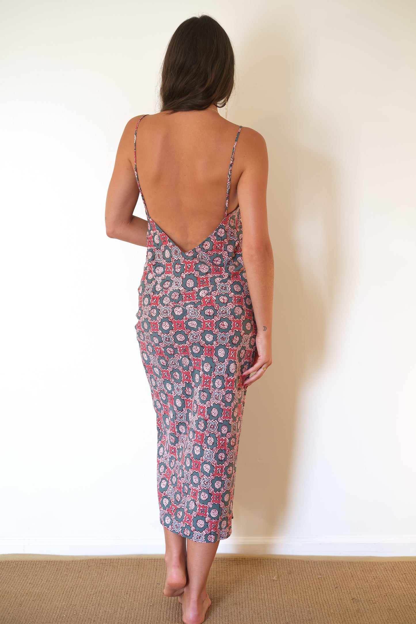 Natalie Martin Eve Slip Dress - Spanish Tile Jade