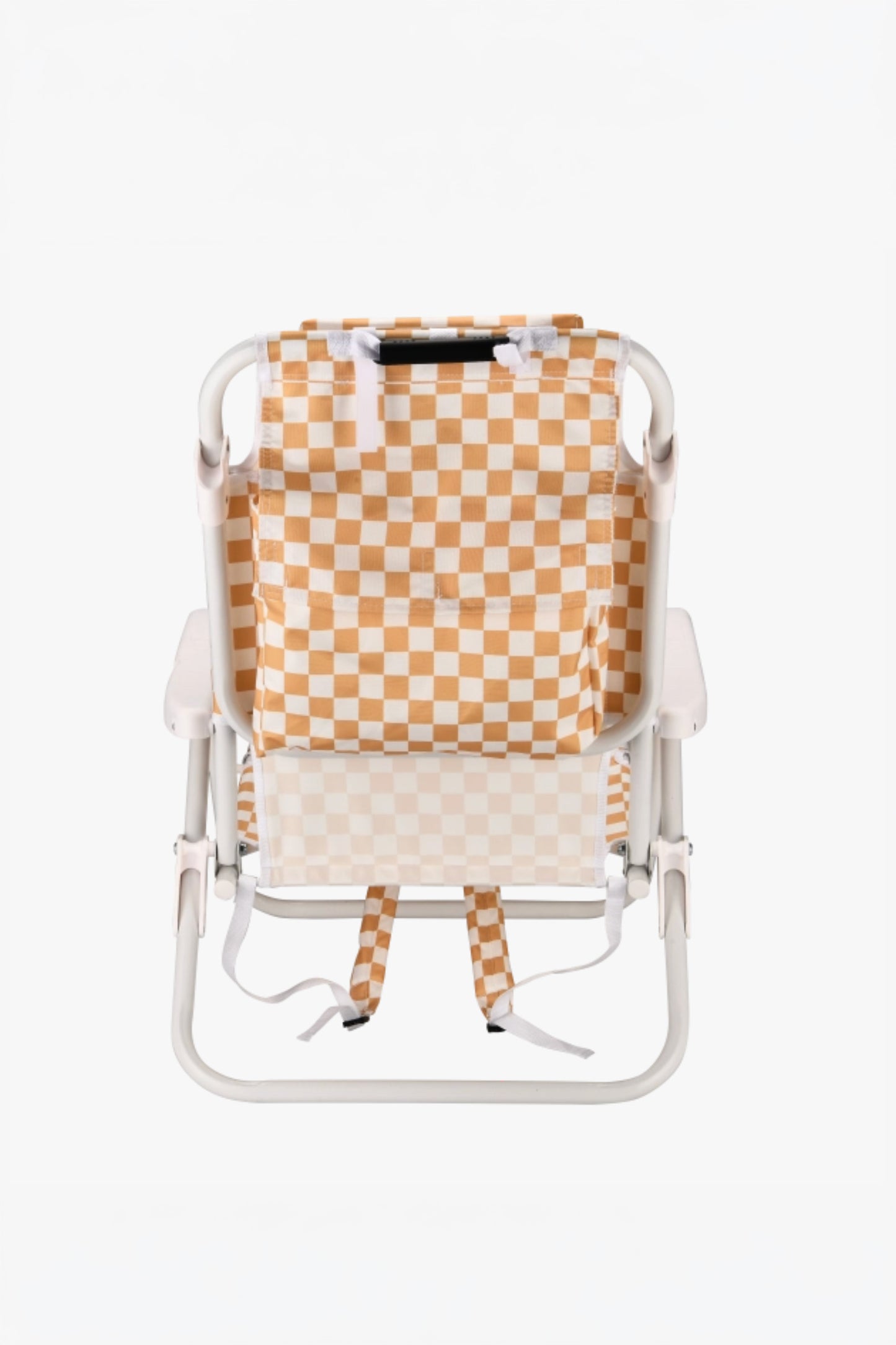Local Beach - Checker Backpack Chair in Golden