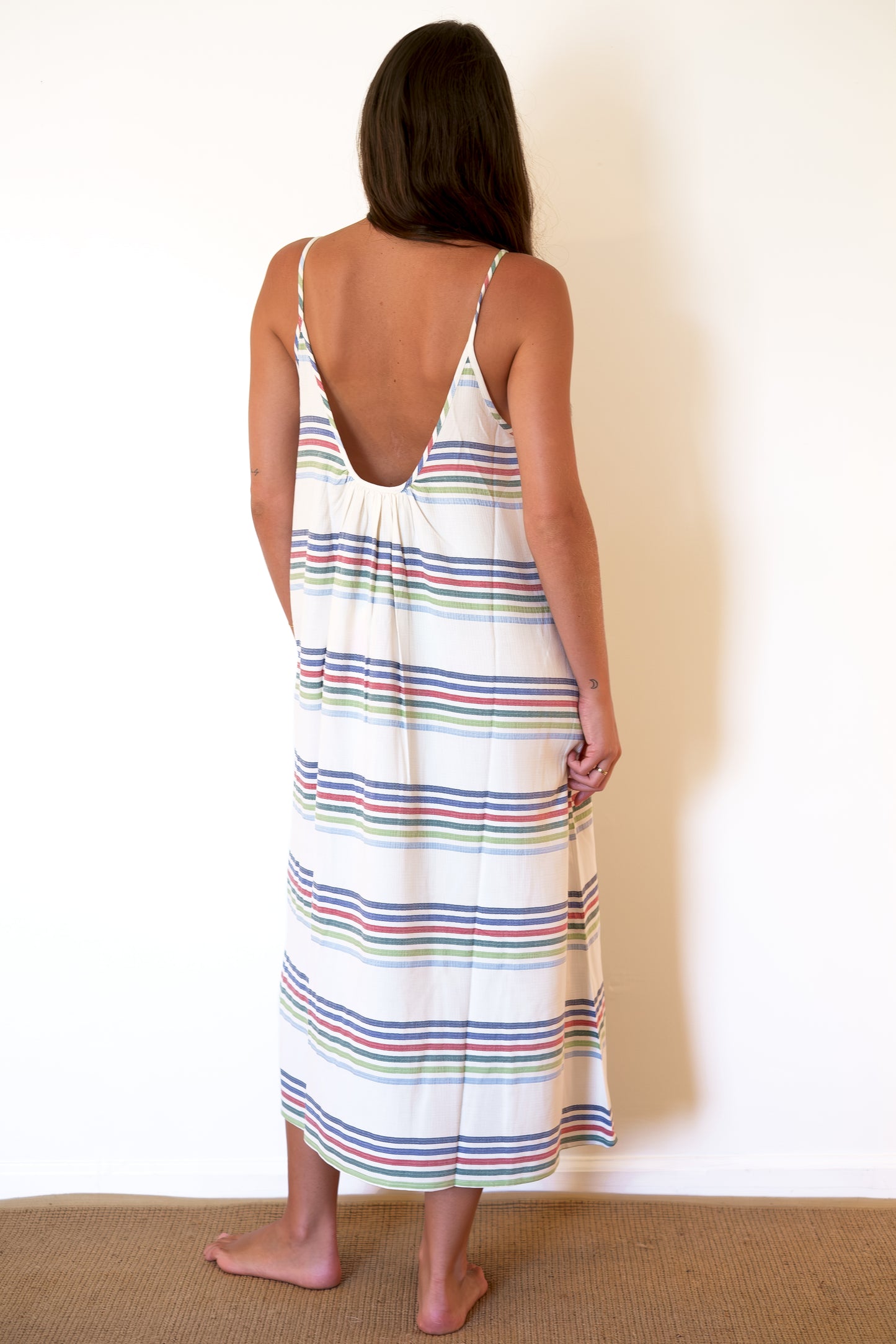 Untitled in Motion Ophelia Dress - Vela Stripe