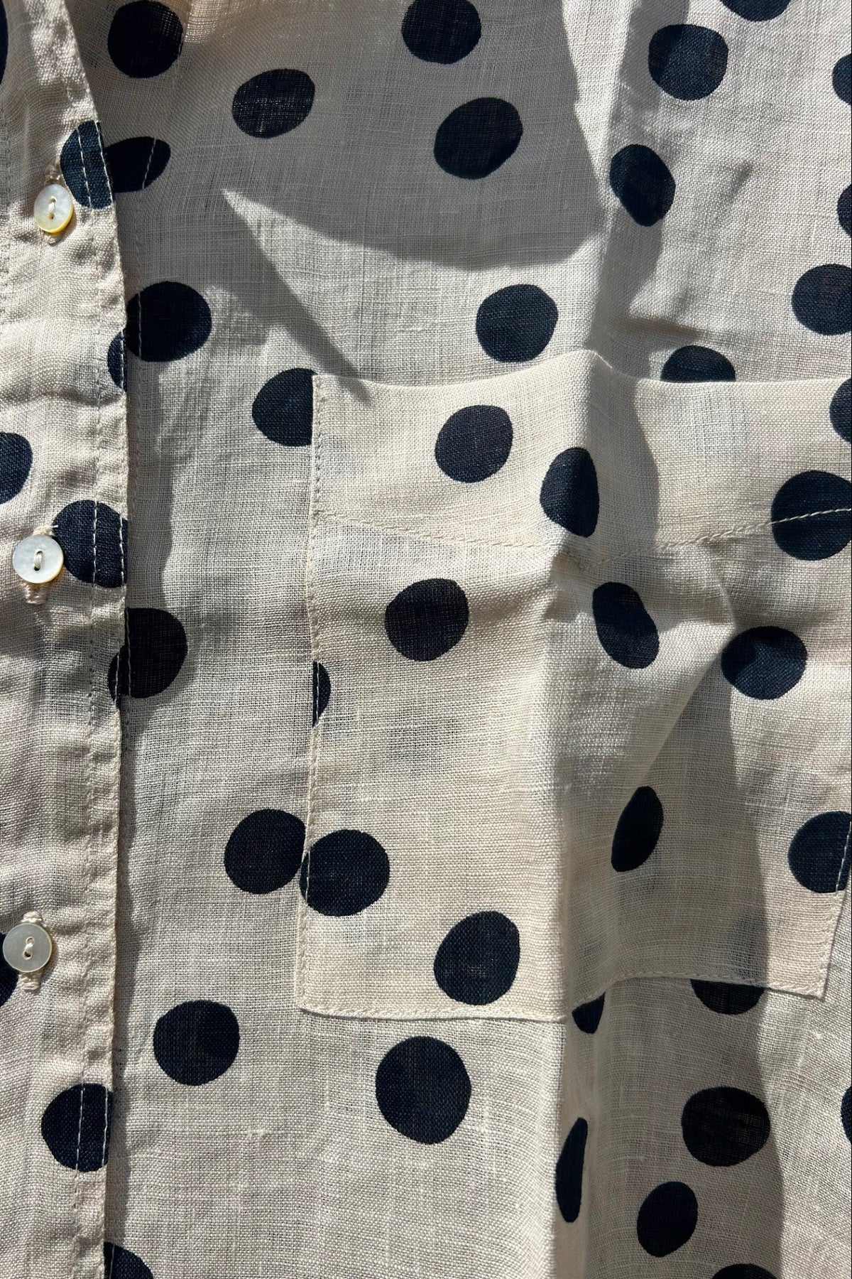 Aila Blue - Madison Shirt in Camille Dot