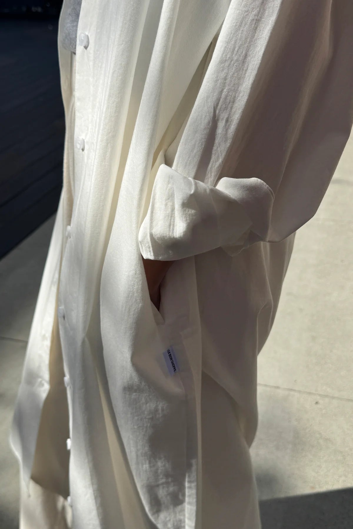 Le Bon Shoppe - Artist Long Shirt in White