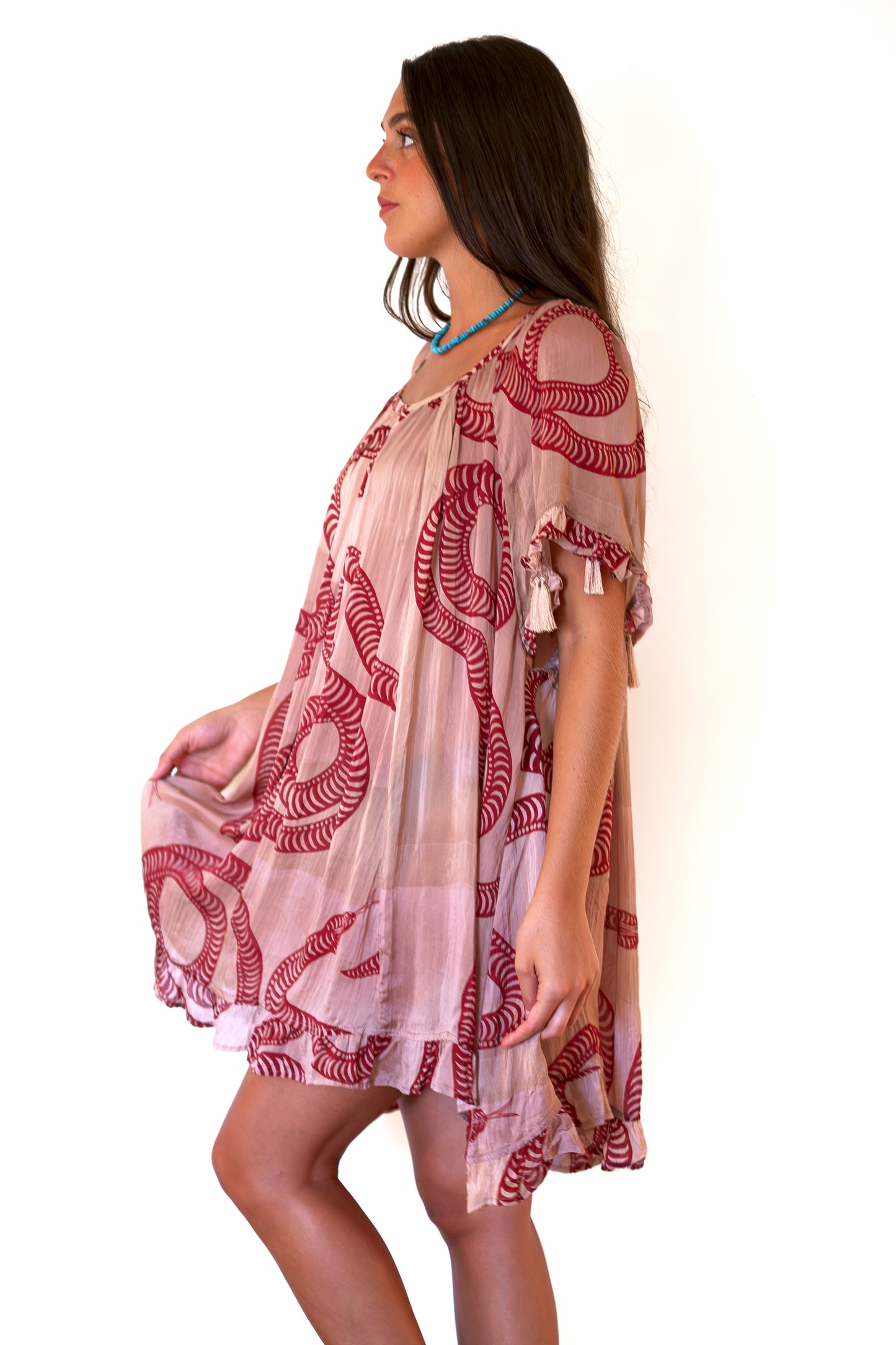 Natalie Martin Marina Dress - Ament Snake Bone