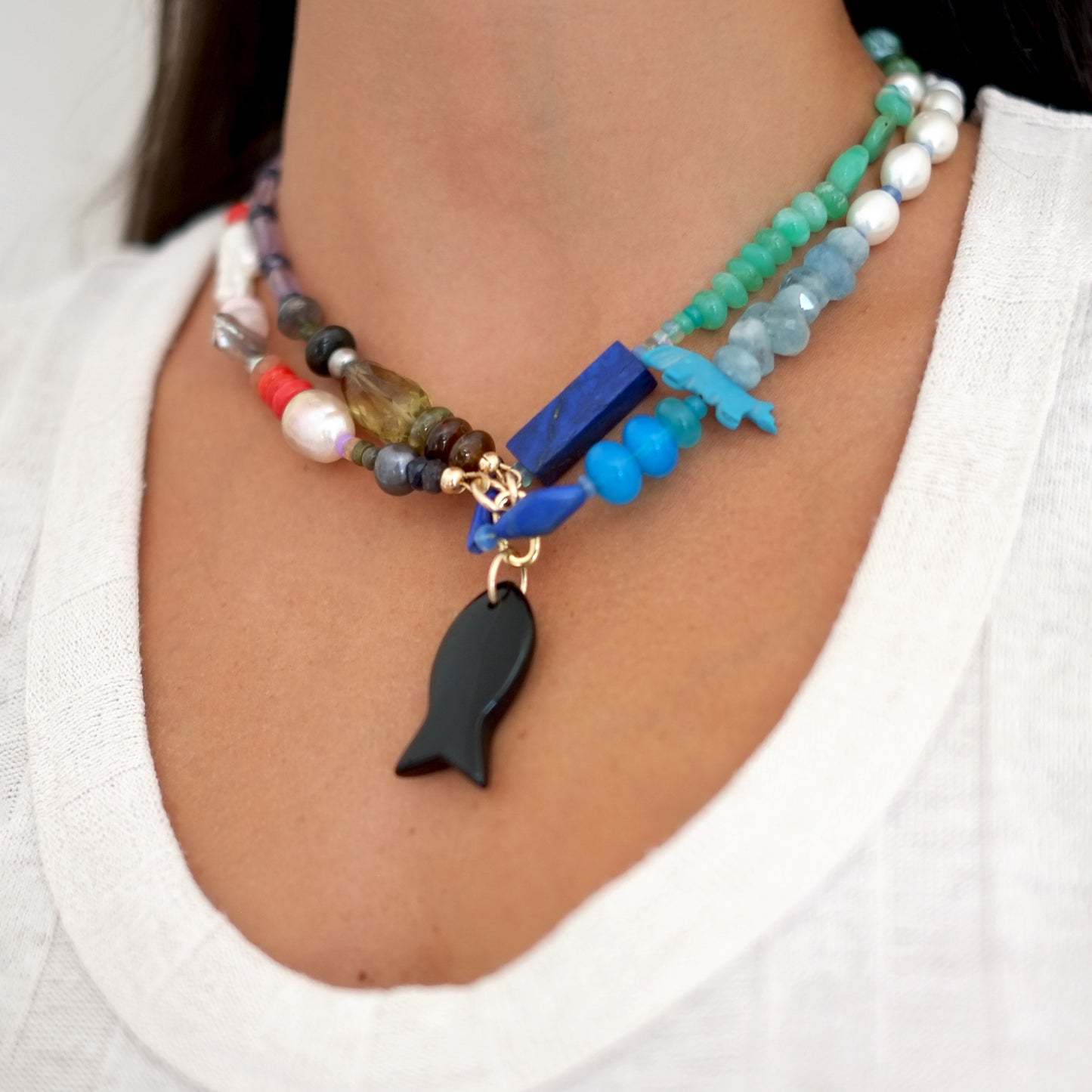 Aura Gemstone Necklace