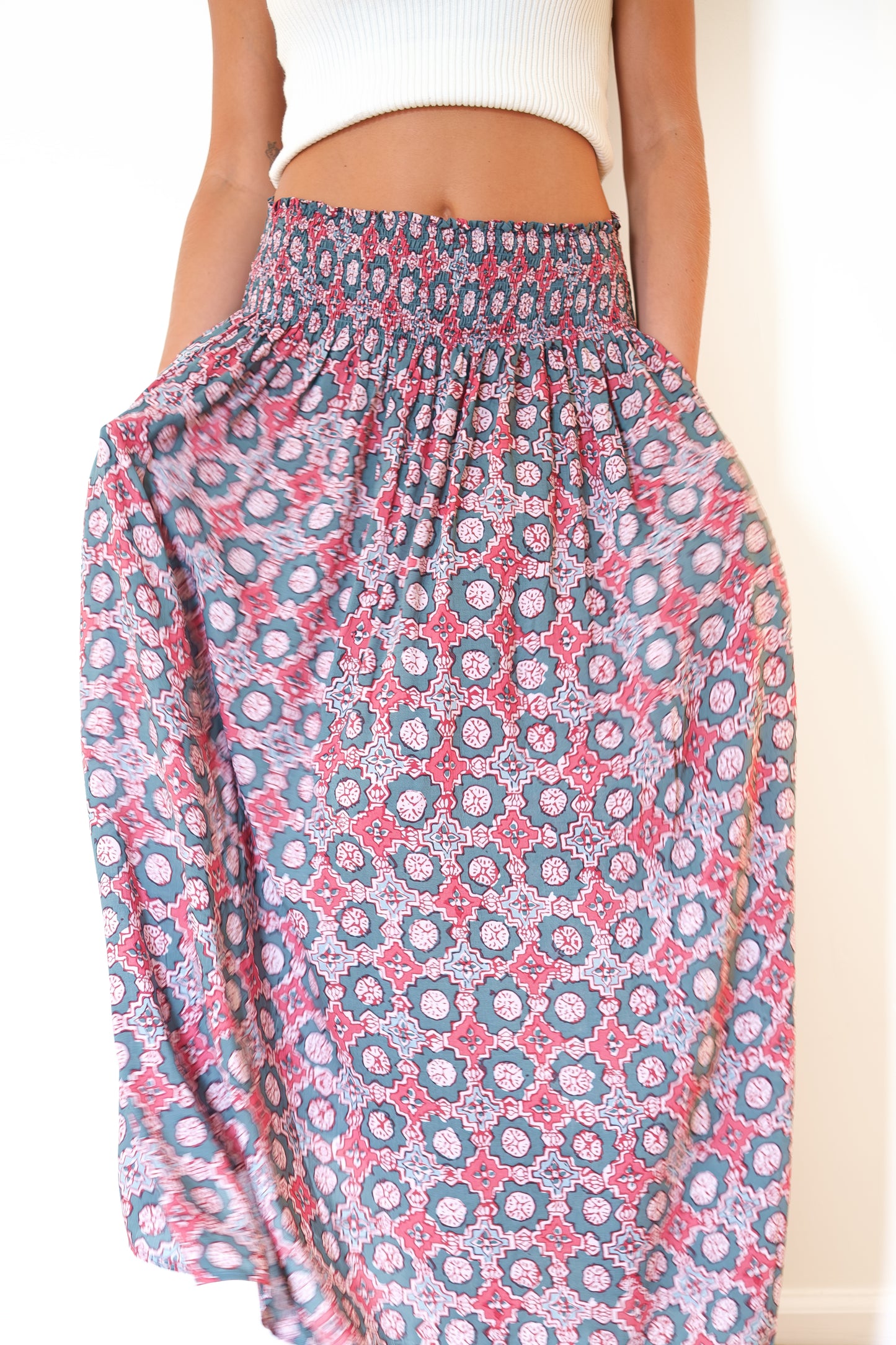 Natalie Martin Bella Skirt - Spanish Tile Jade