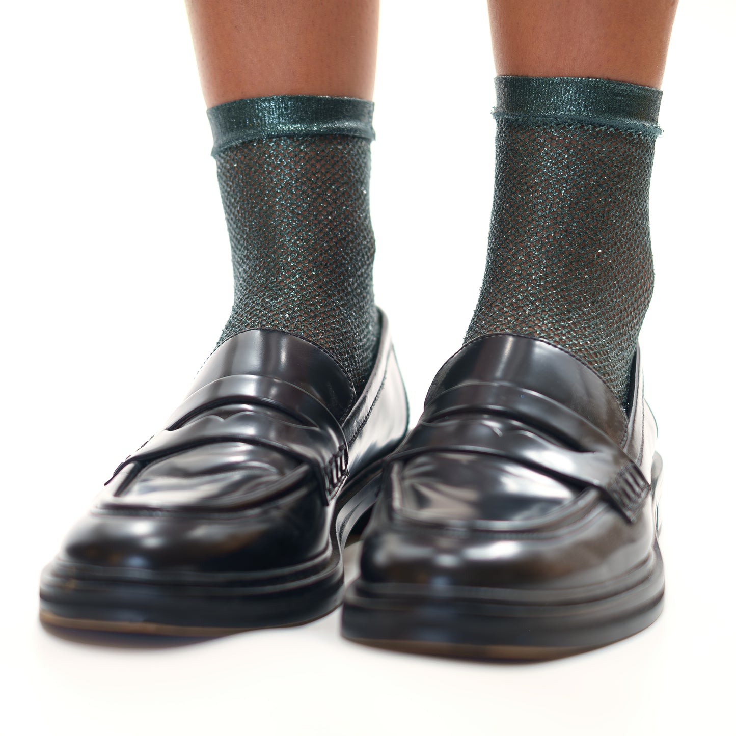 Maria La Rosa Metallic Net Socks