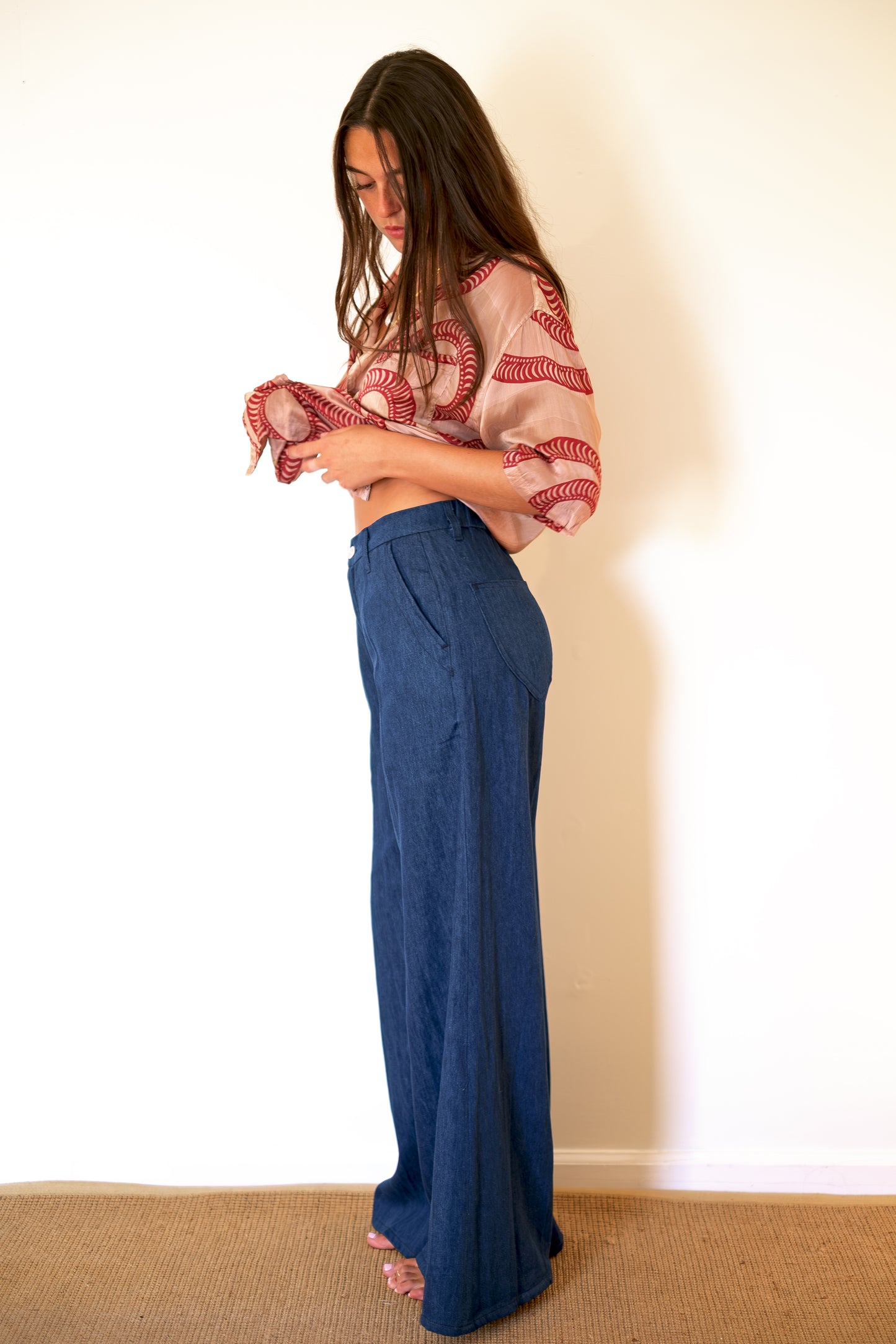 Emerson Fry Tulip Trouser - Indigo Hemp Organic