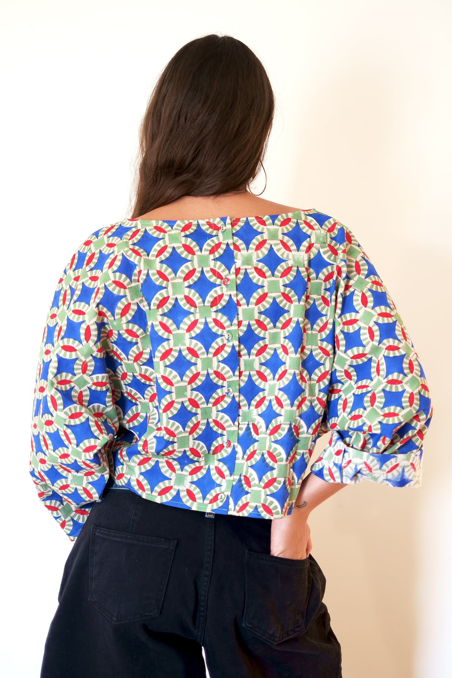 Rujuta Sheth Bloom Shirt - Tulum Block Print