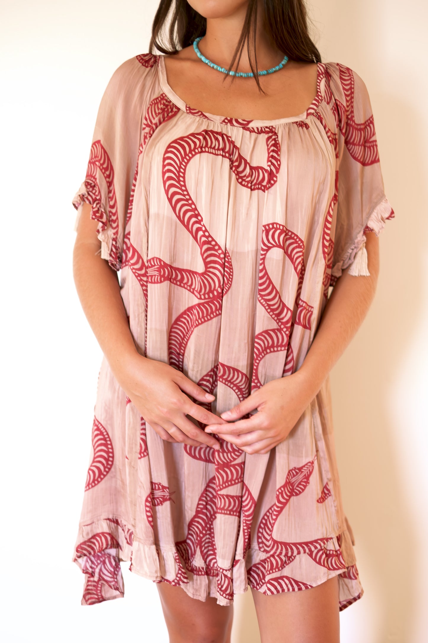 Natalie Martin Marina Dress - Ament Snake Bone