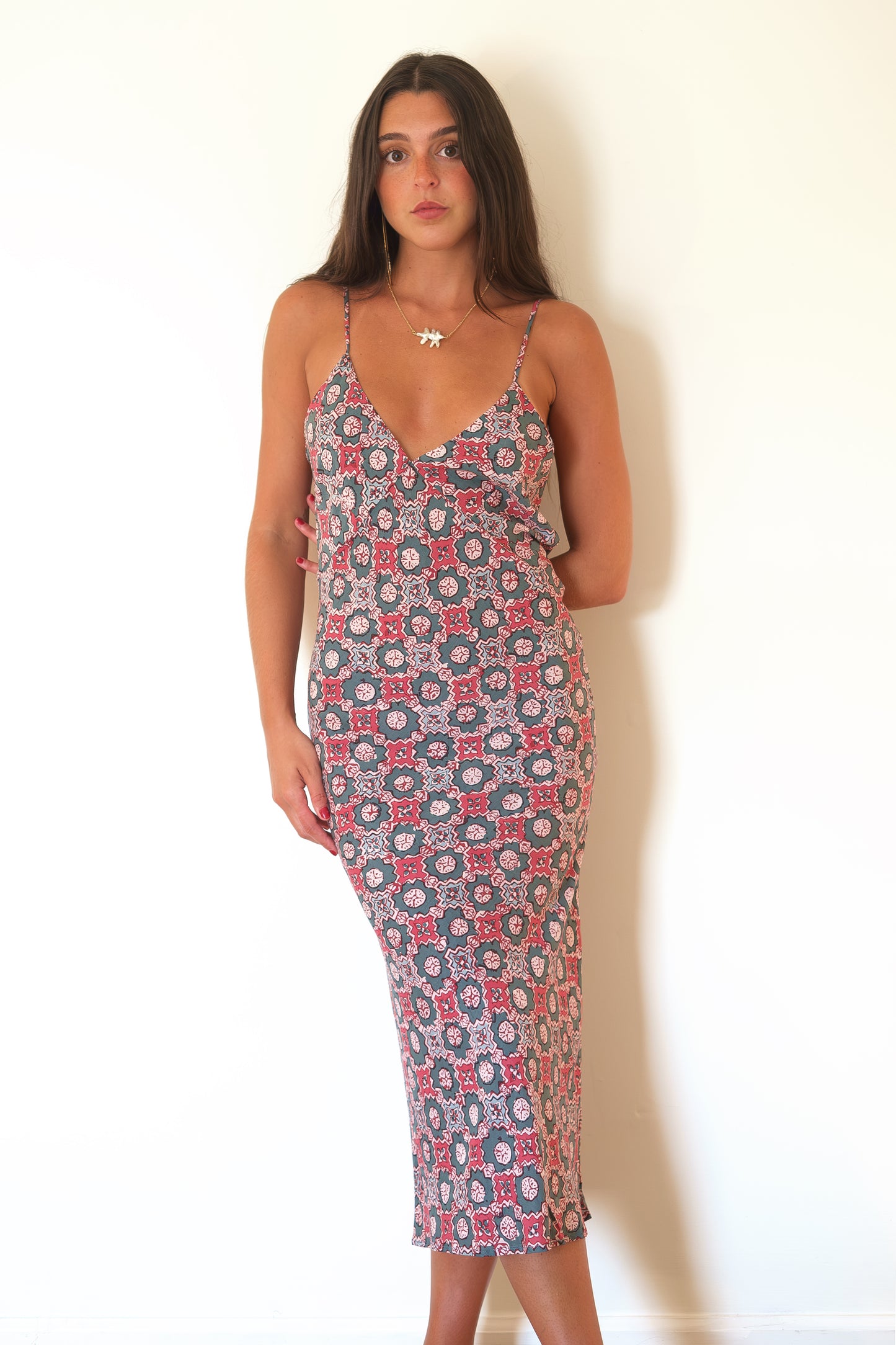 Natalie Martin Eve Slip Dress - Spanish Tile Jade