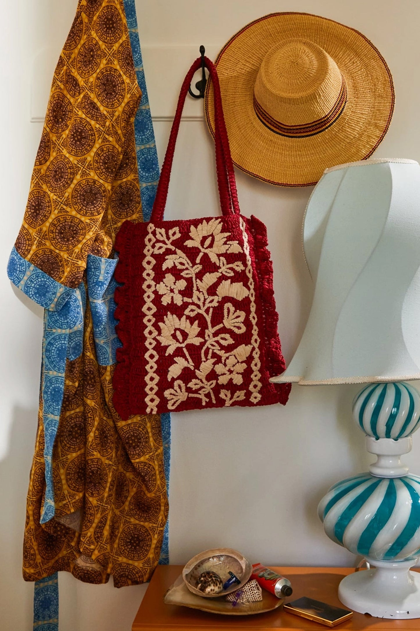 Sage x Clare - Thea Crochet Tote Bag