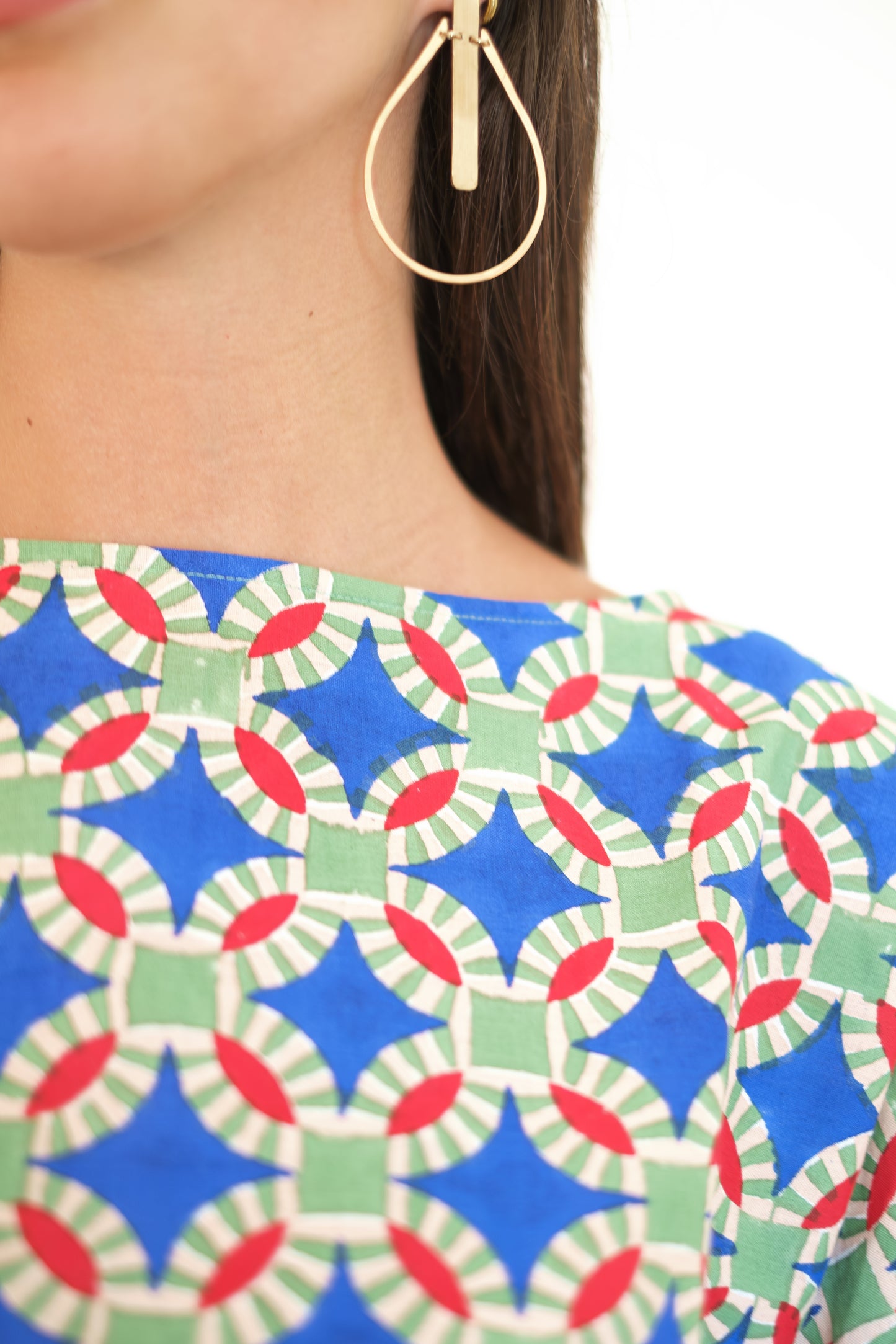 Rujuta Sheth Bloom Shirt - Tulum Block Print