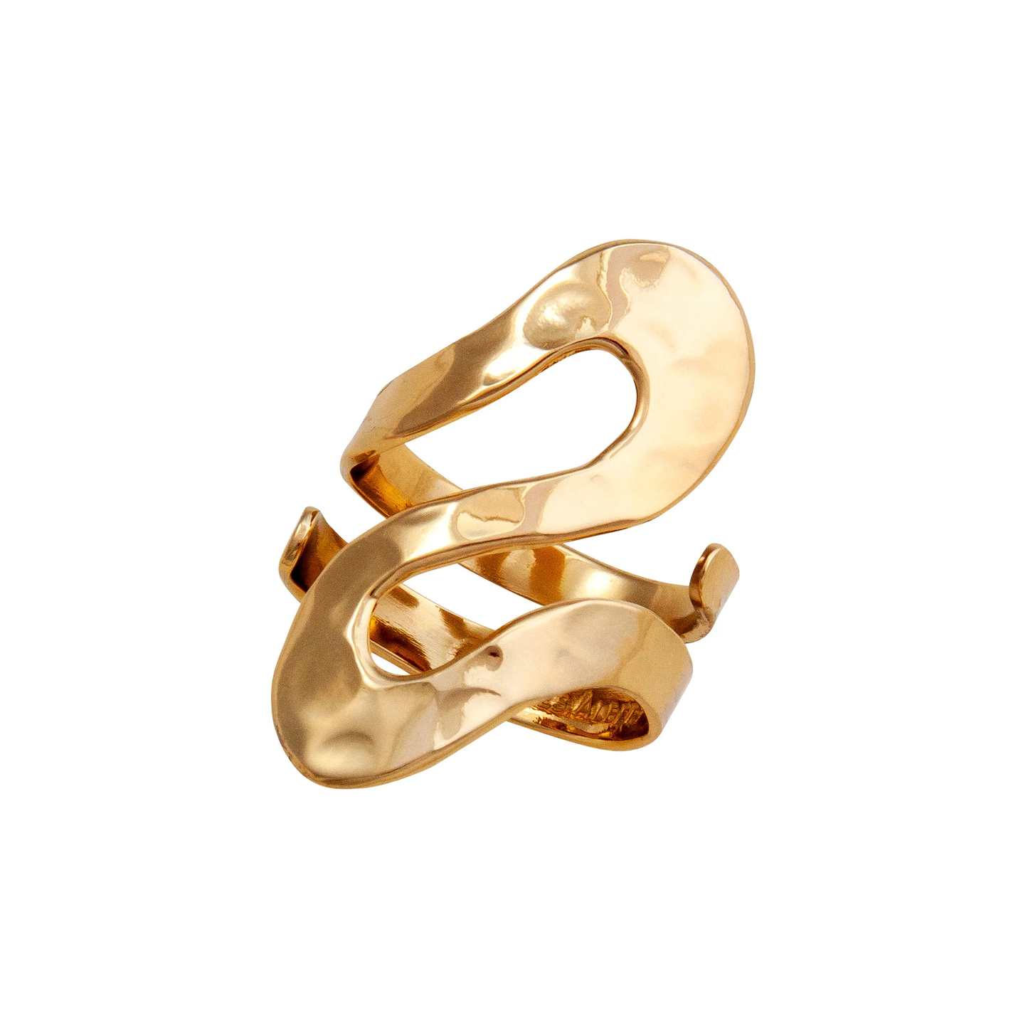 Charles Albert Alchemia Serpentine Hammered Adjustable Ring
