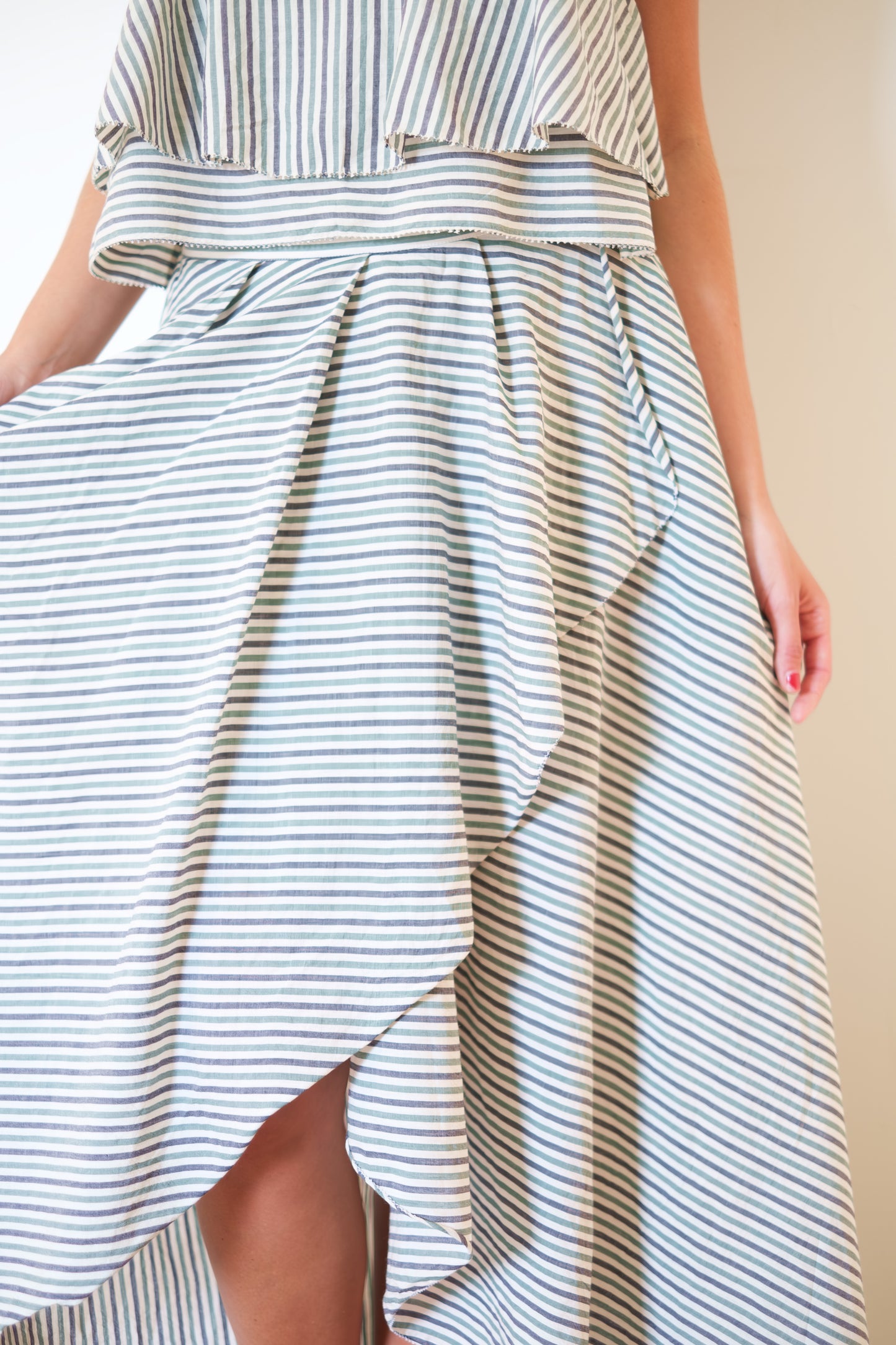MIRTH Singapore Skirt - Dune Stripe