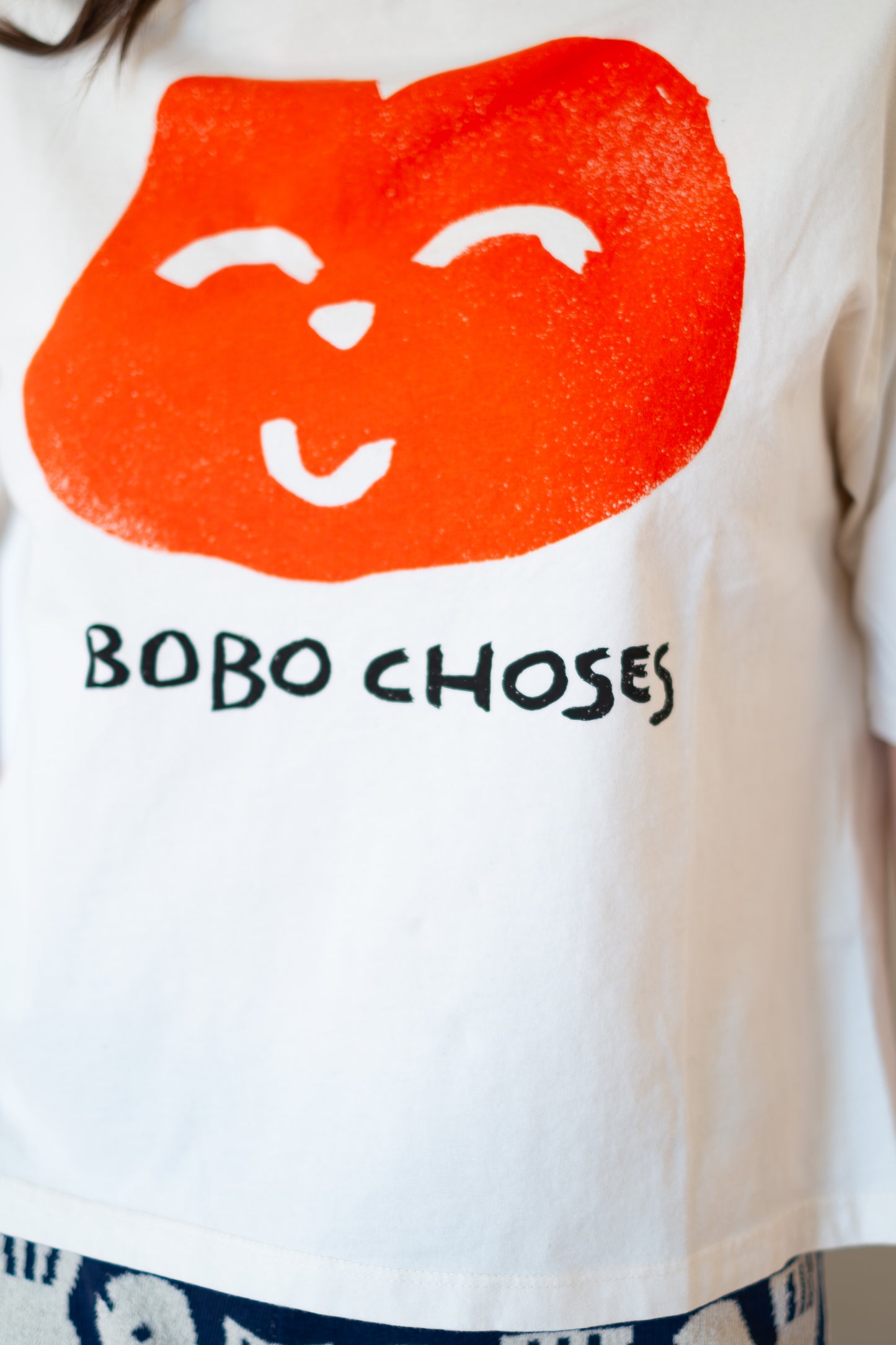 BOBO CHOSES Joyful Face Boxy T-Shirt - White