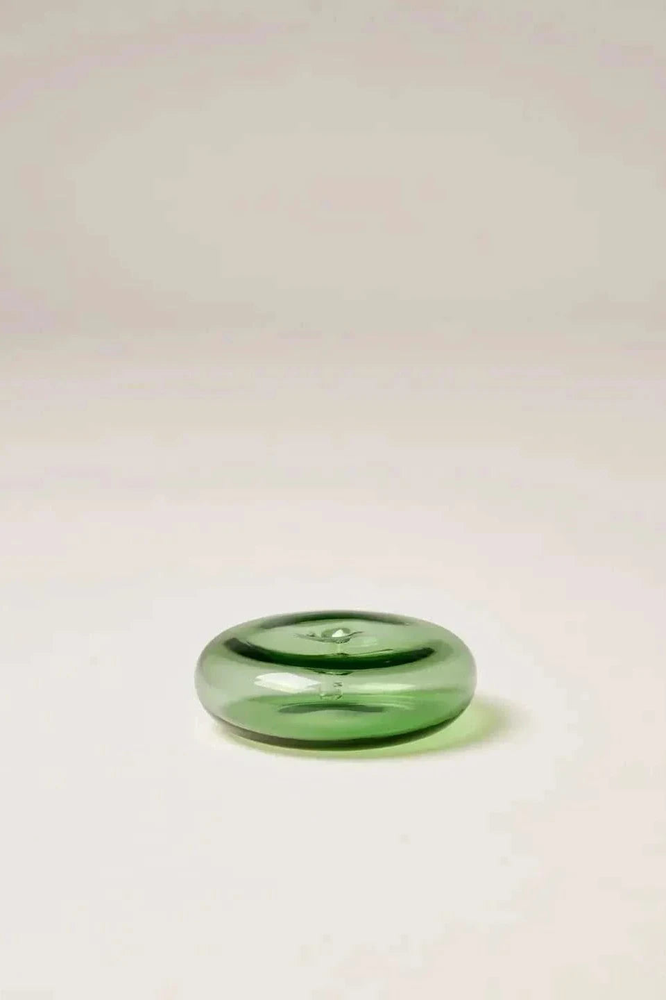 Glass Vessel Incense Holder - Green