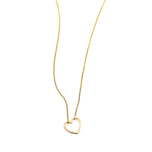 14K Fine Chain with Heart Clasp
