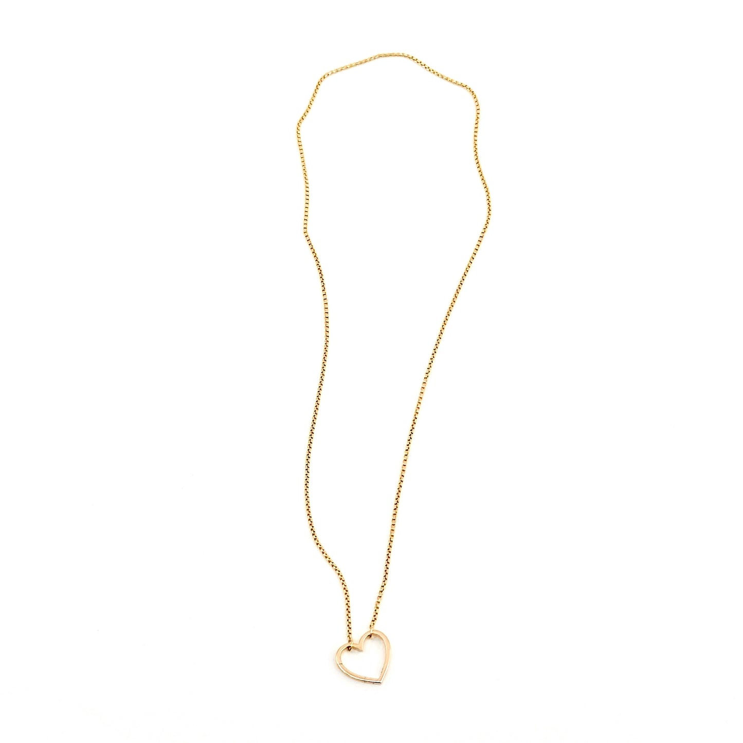 14K Fine Chain with Heart Clasp