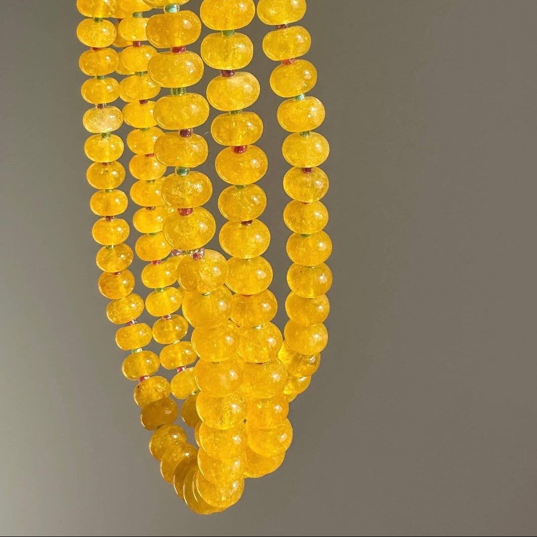 Anokhi Green - Yellow Jade Necklace
