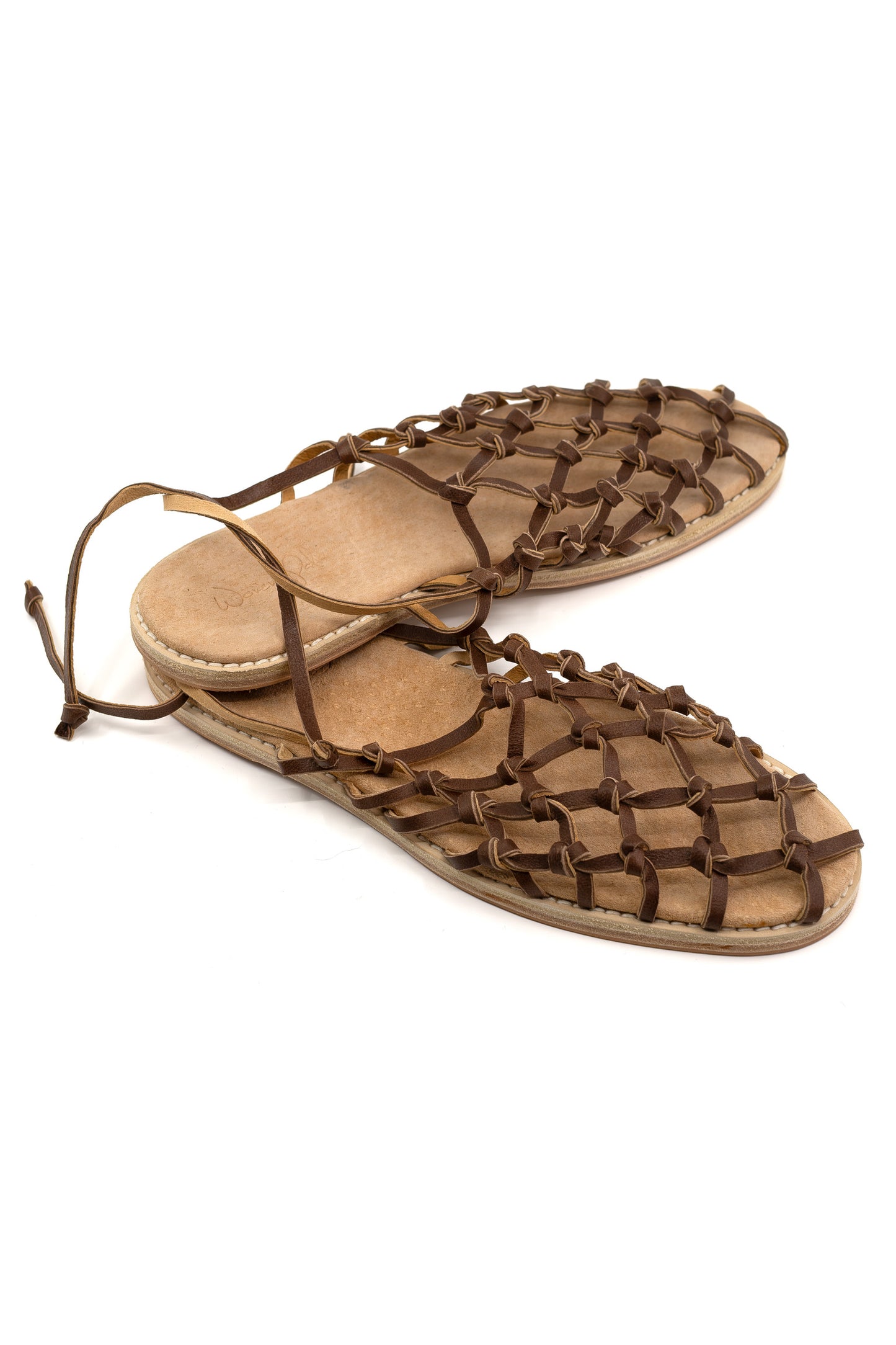 Woven Palm Fisherman's Wife Sandal - Tan
