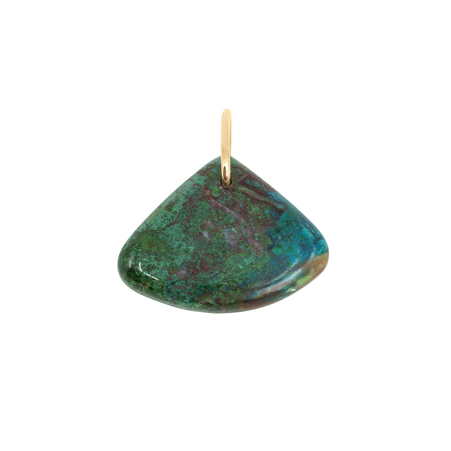 Gemstone Pendant - Turquoise Teardrop Wide