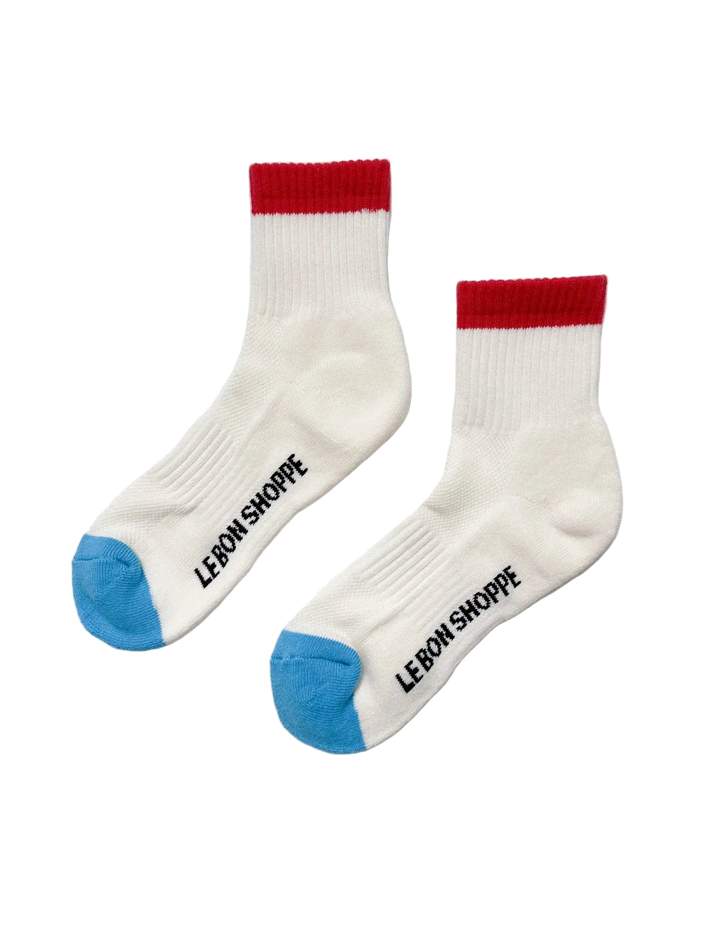 Le Bon Shoppe Color Block Girlfriend Socks - Blue/Red