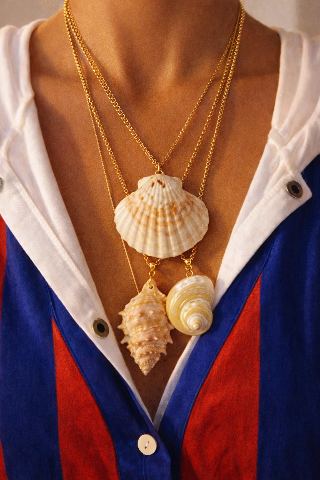 Cabana Club California Real Conch Seashell Necklace