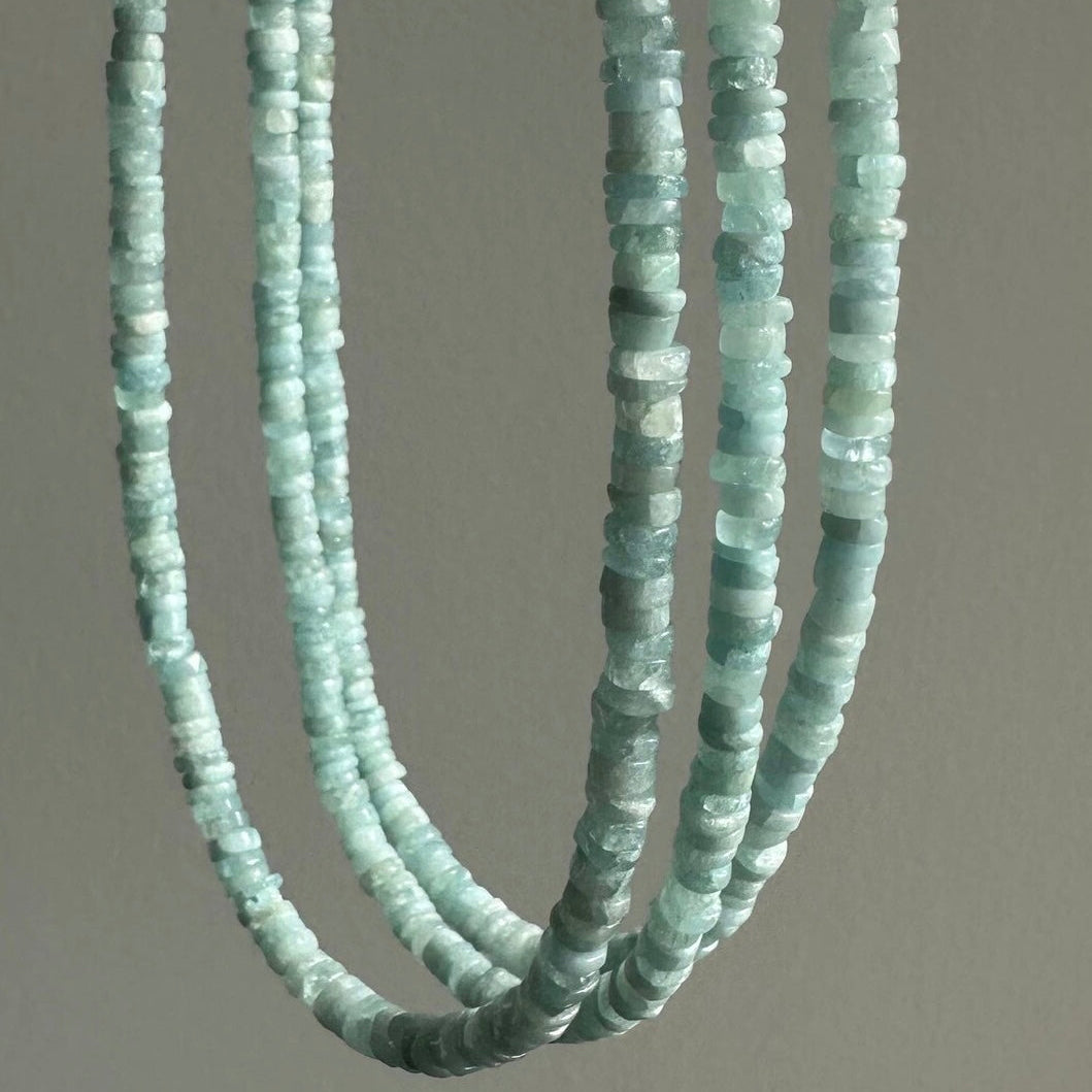 Anokhi Green - Light Blue Aquamarine Necklace