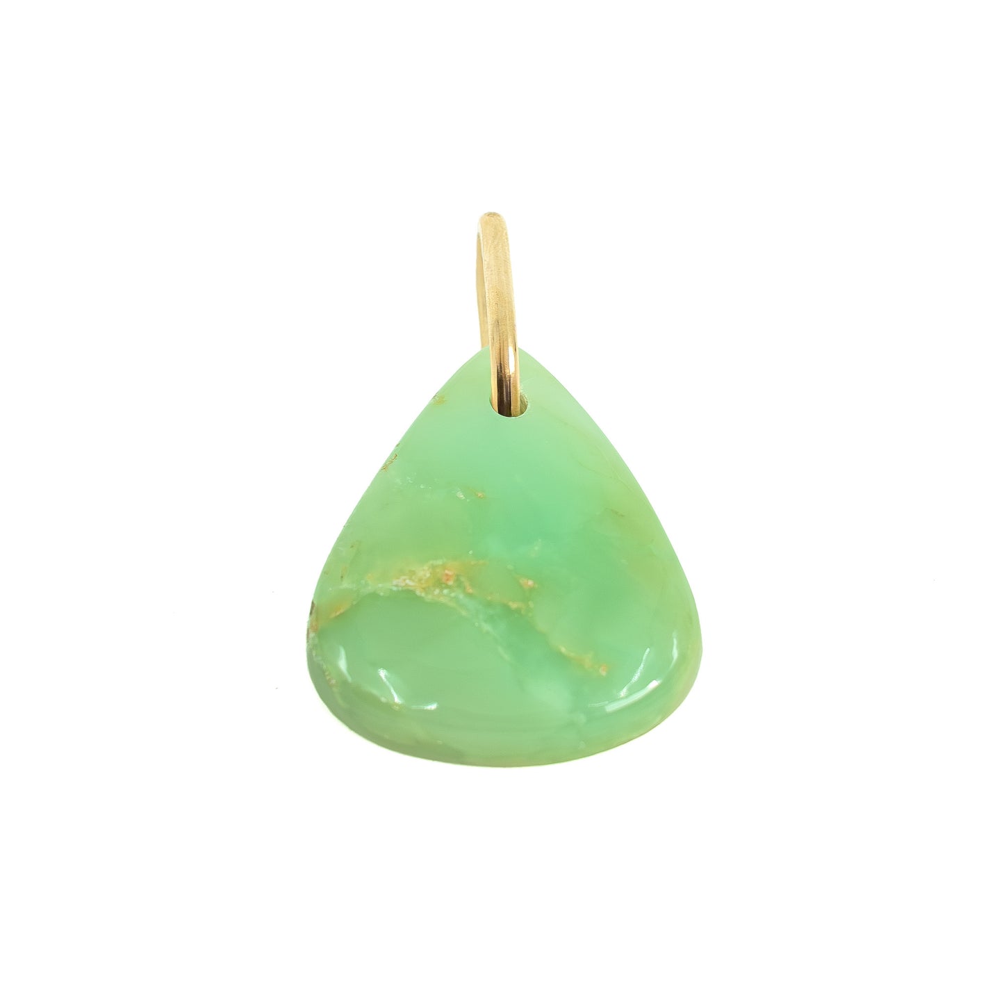 Gemstone Pendant - Chrysoprase Teardrop Large
