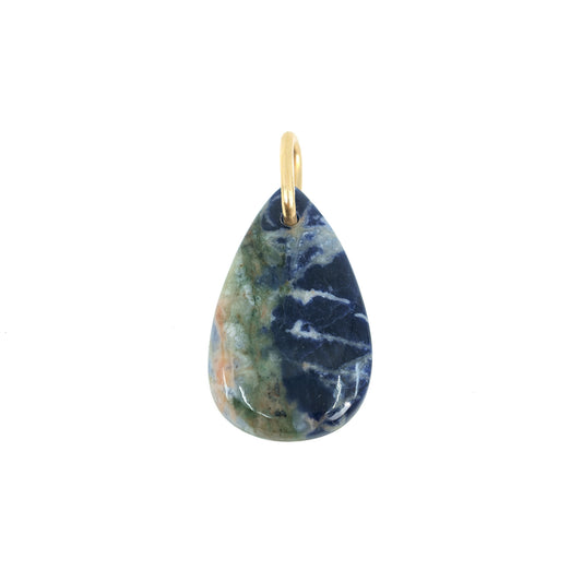 Gemstone Pendant - Sodalite Teardrop