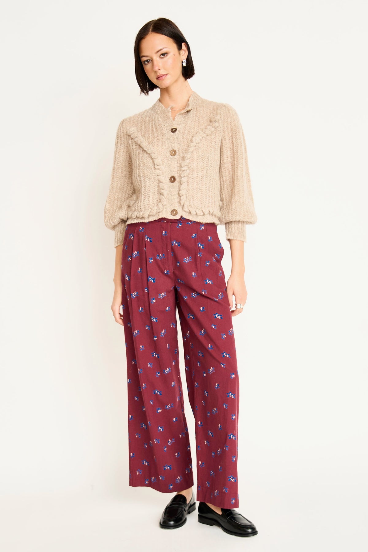 MIRTH - Moritz Knit Cardigan in Sand