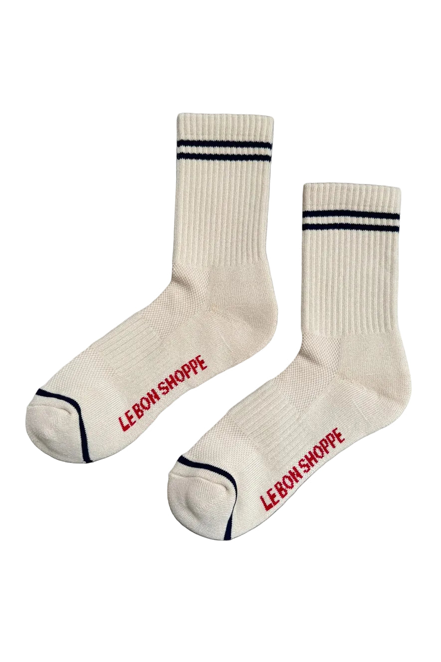 Le Bon Shoppe Boyfriend Socks - Cashew