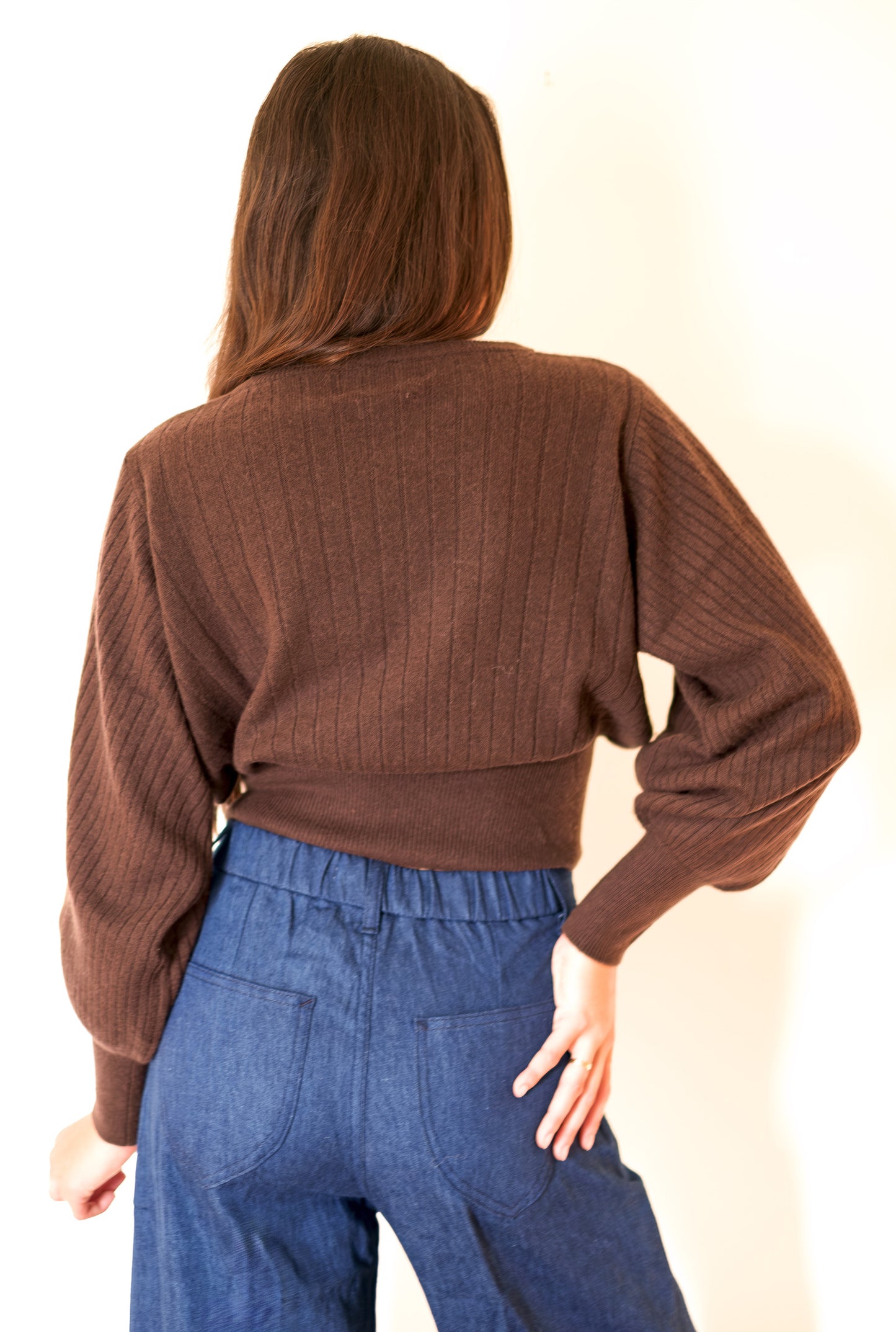 Crush Prague Lux Balloon Sweater - Coffee