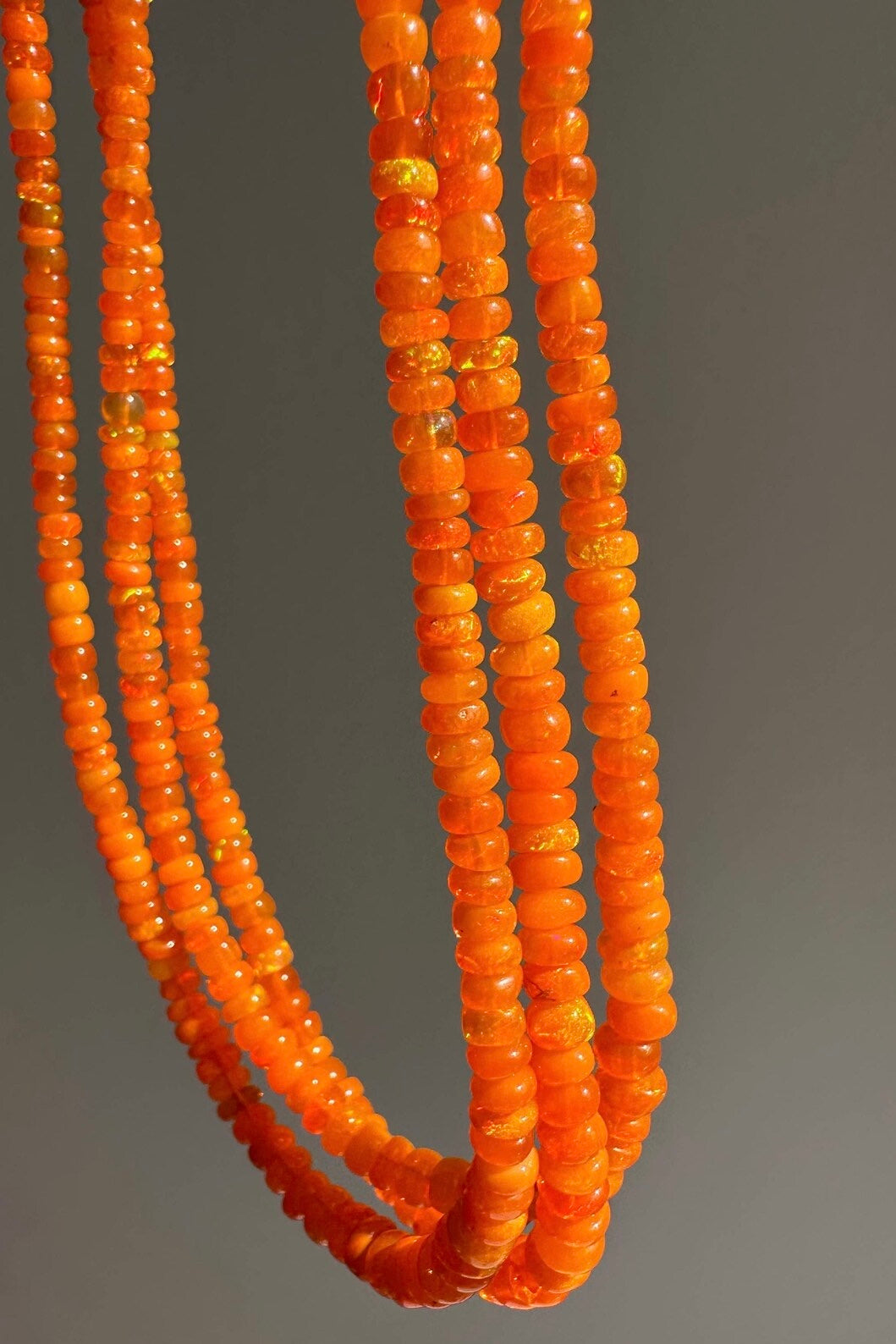 Anokhi Green - Orange Opal Necklace