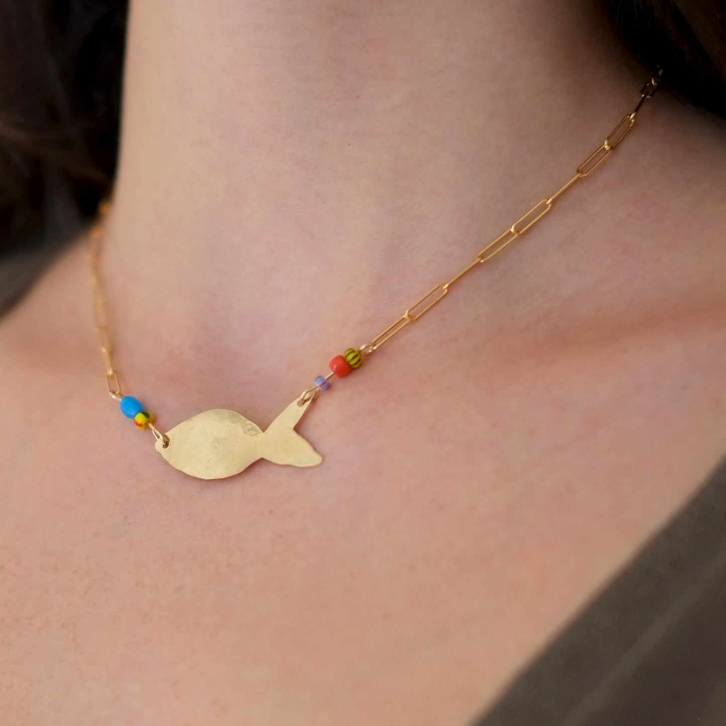 Fishing Lure Necklace (Horizontal)