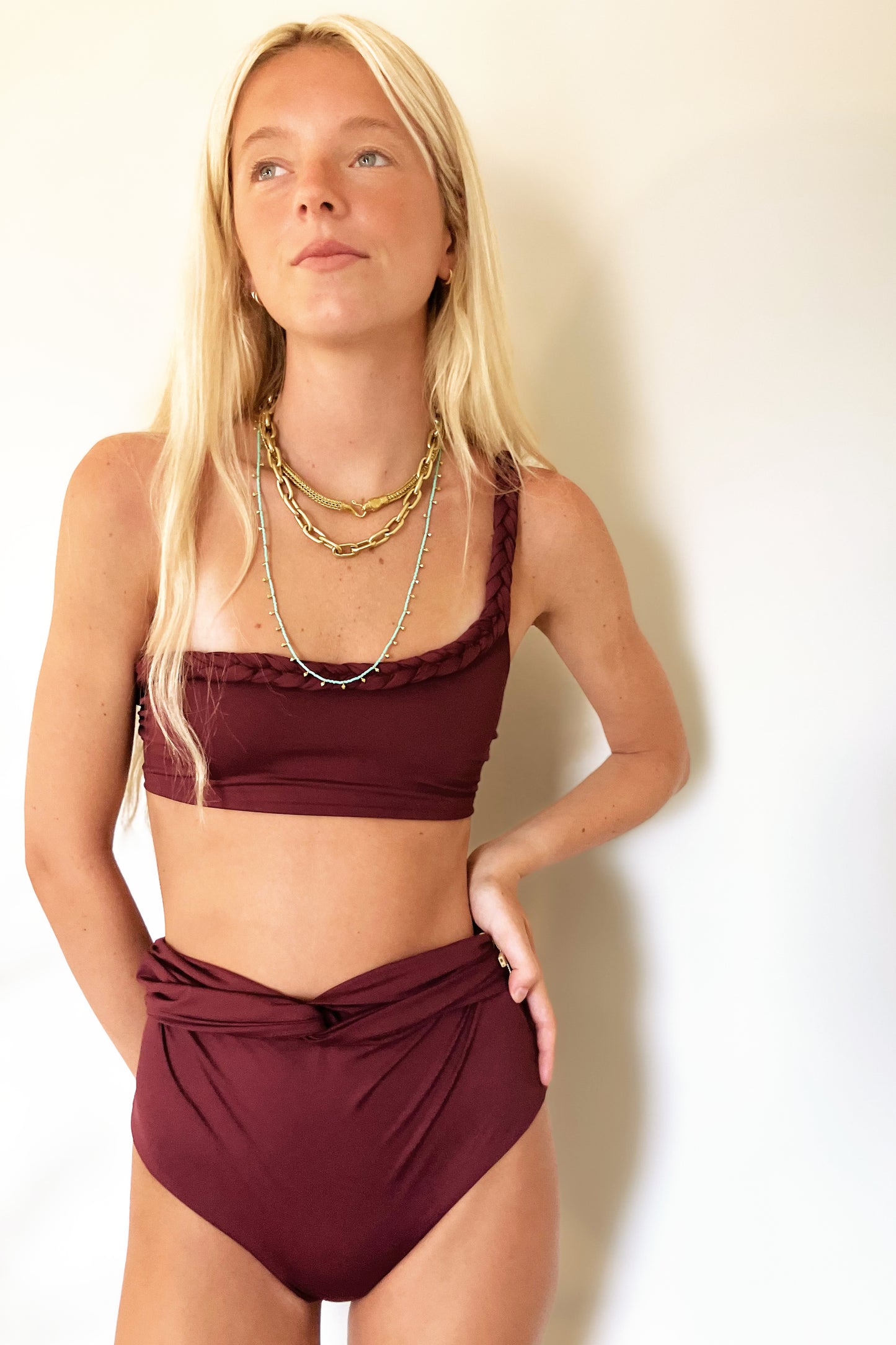 Khaven Swim Matilda Bottom-Aubergine