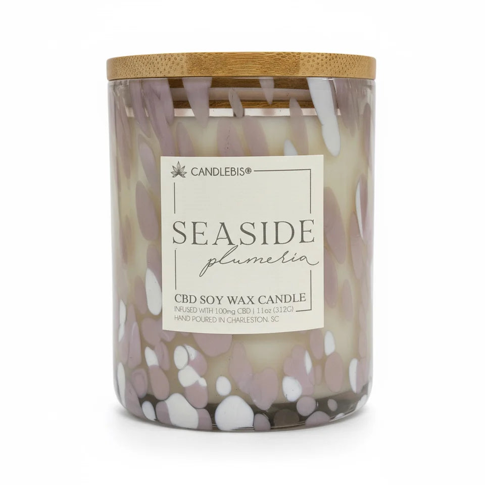 Candlebis - Seaside Plumeria CBD Candle