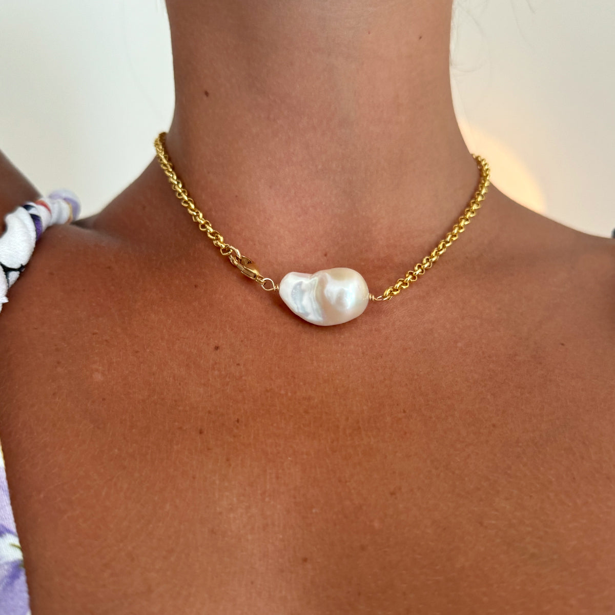 Baroque Pearl Choker