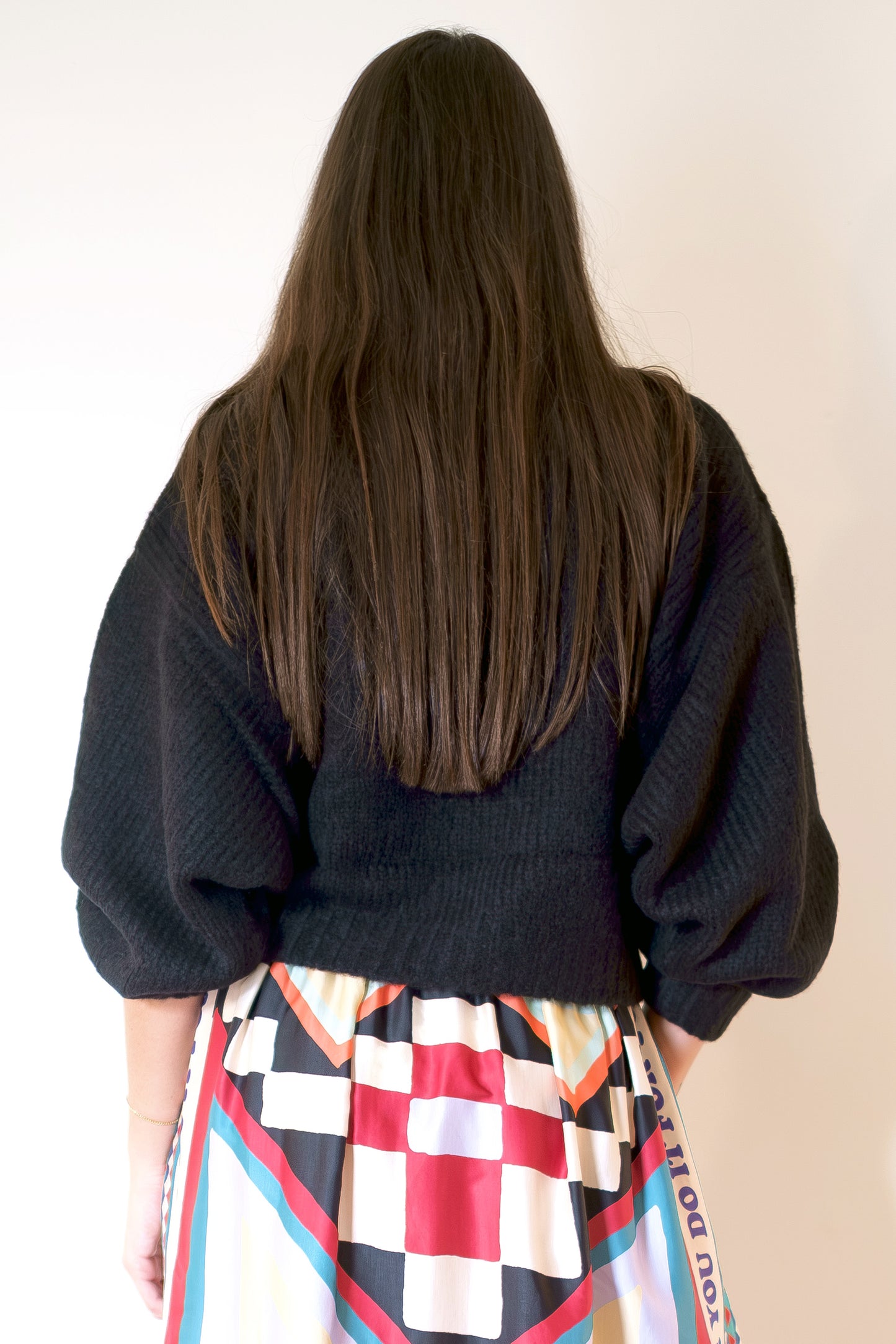 Atelier Delphine Balloon Sleeve Sweater - Black